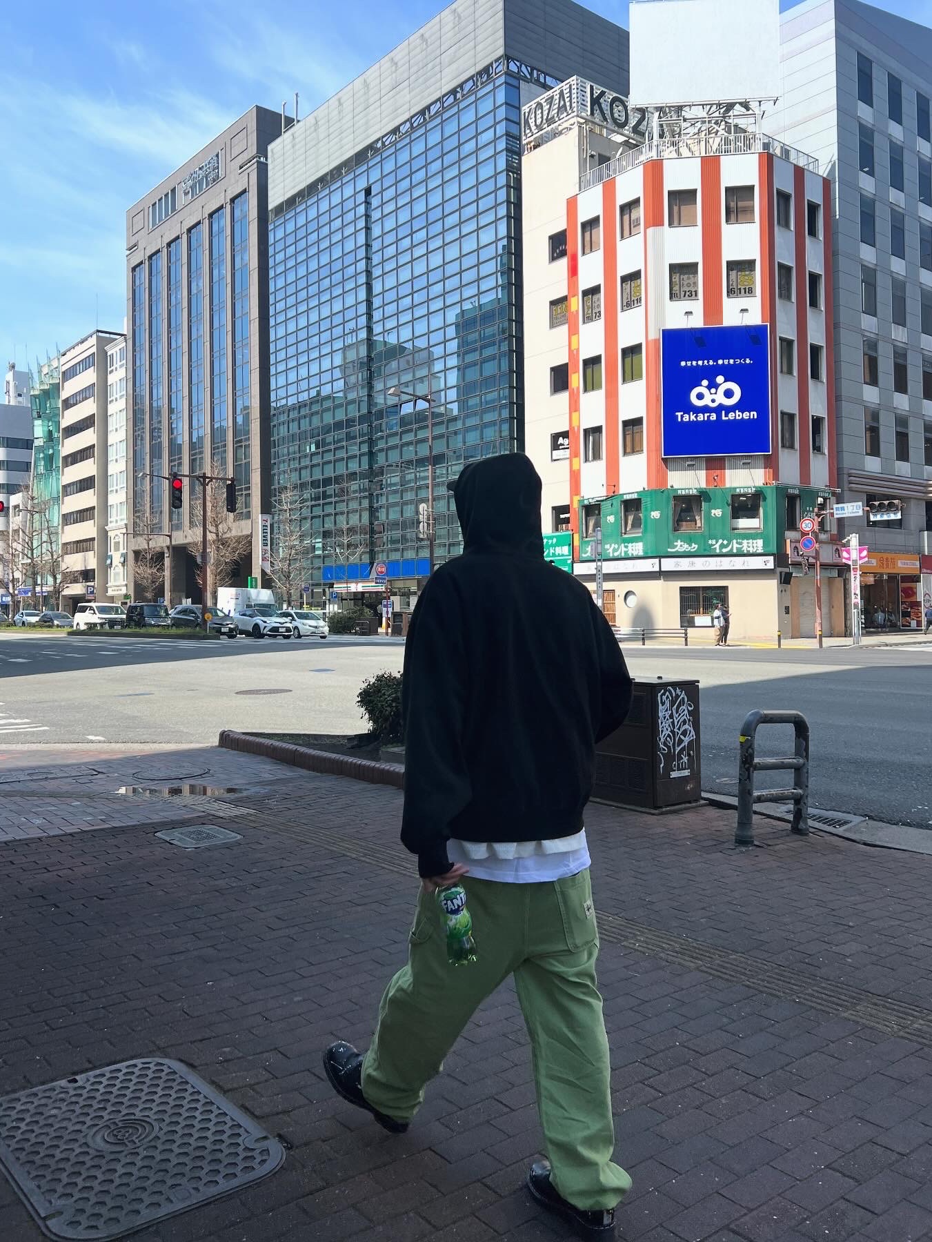 Stussy Canvas Work Pants Black, Supreme Small Box Zip Up Hooded Sweatshirt Black - 23FW 착용 스타일 - 2