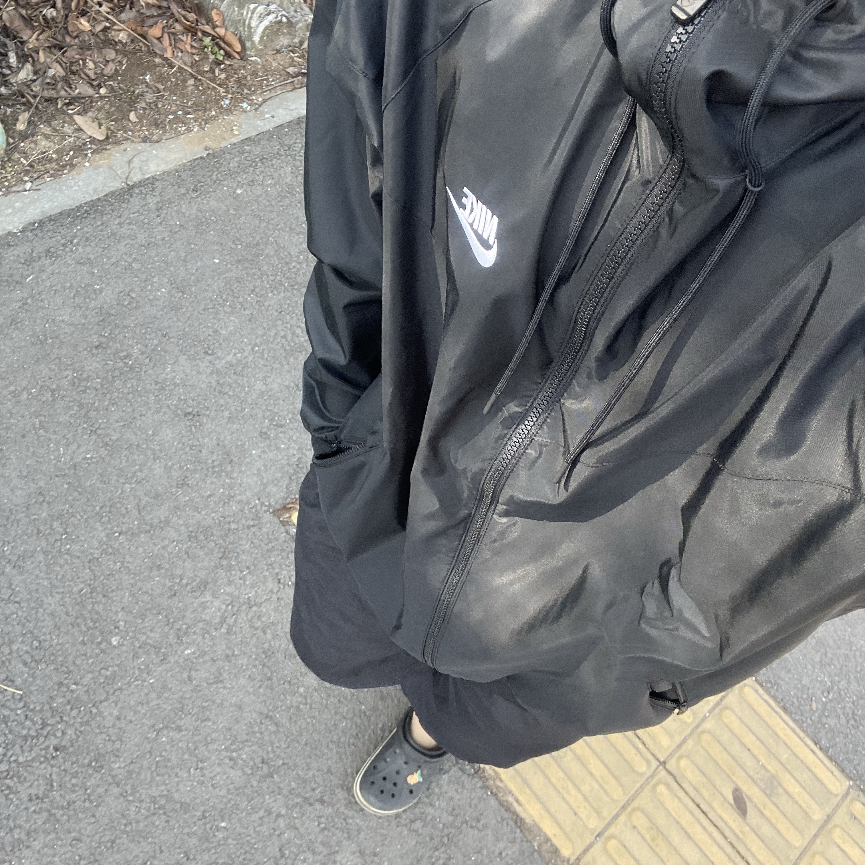 Nike NSW Windrunner Hoodie Jacket Black - Asia 착용 스타일