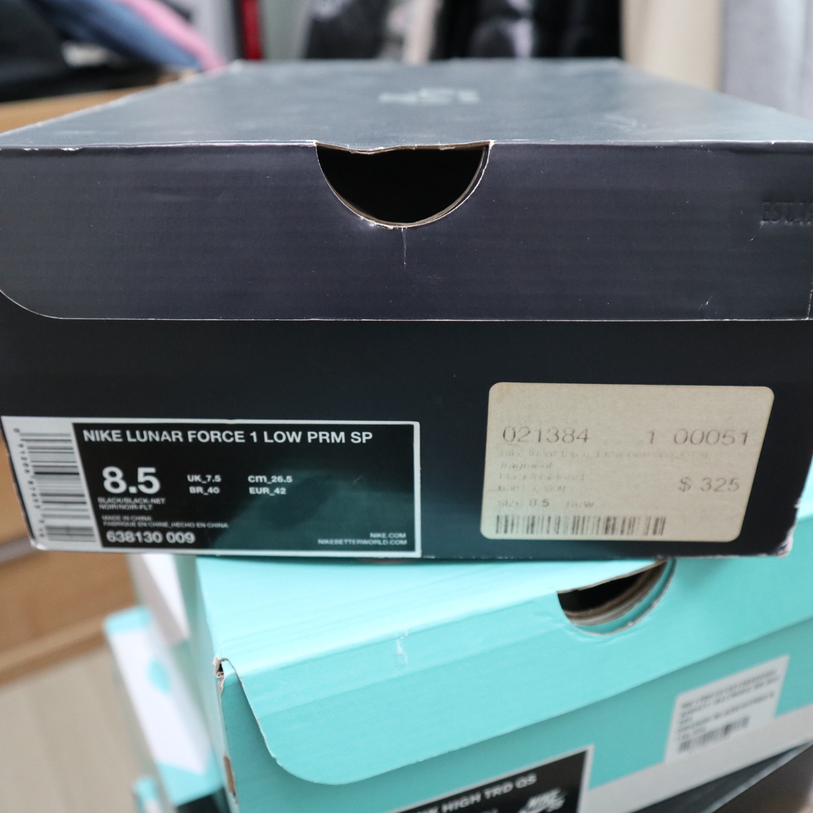 Nike x Fragment Lunar Force 1 Low Premium SP Croc 착용 스타일 - 1