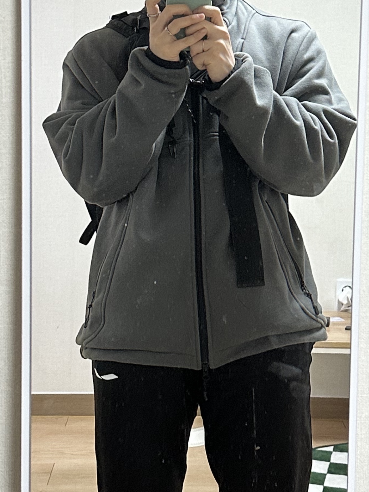 Undermycar Marshall Chest Pocket Balaclava Zip-Up Chimera - 22SS 착용 스타일