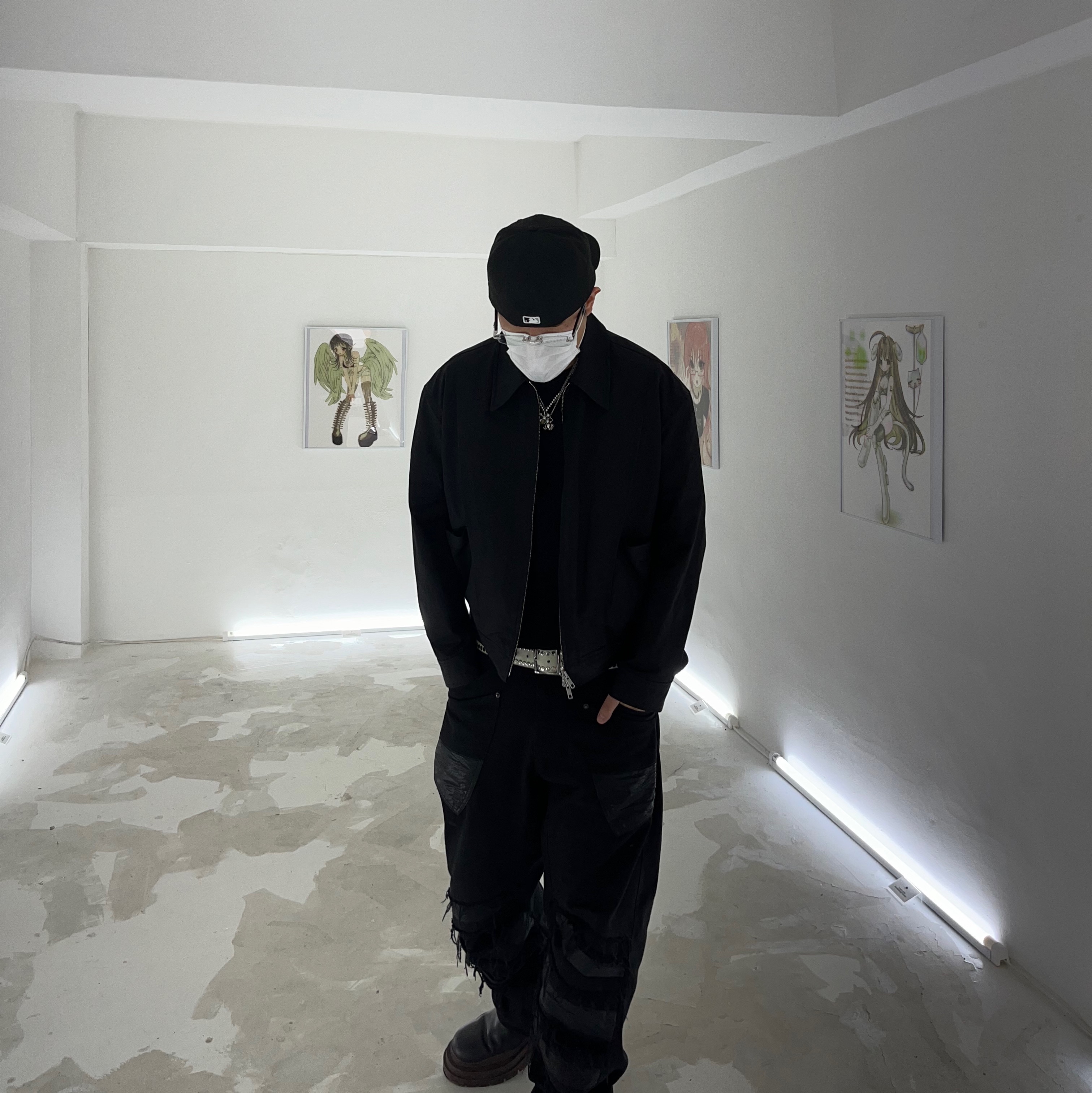 Off-White x New Era Chicago White Sox Fitted Cap Black White, Bottega Veneta Tire Ankle Chelsea Boot Black 착용 스타일 - 3