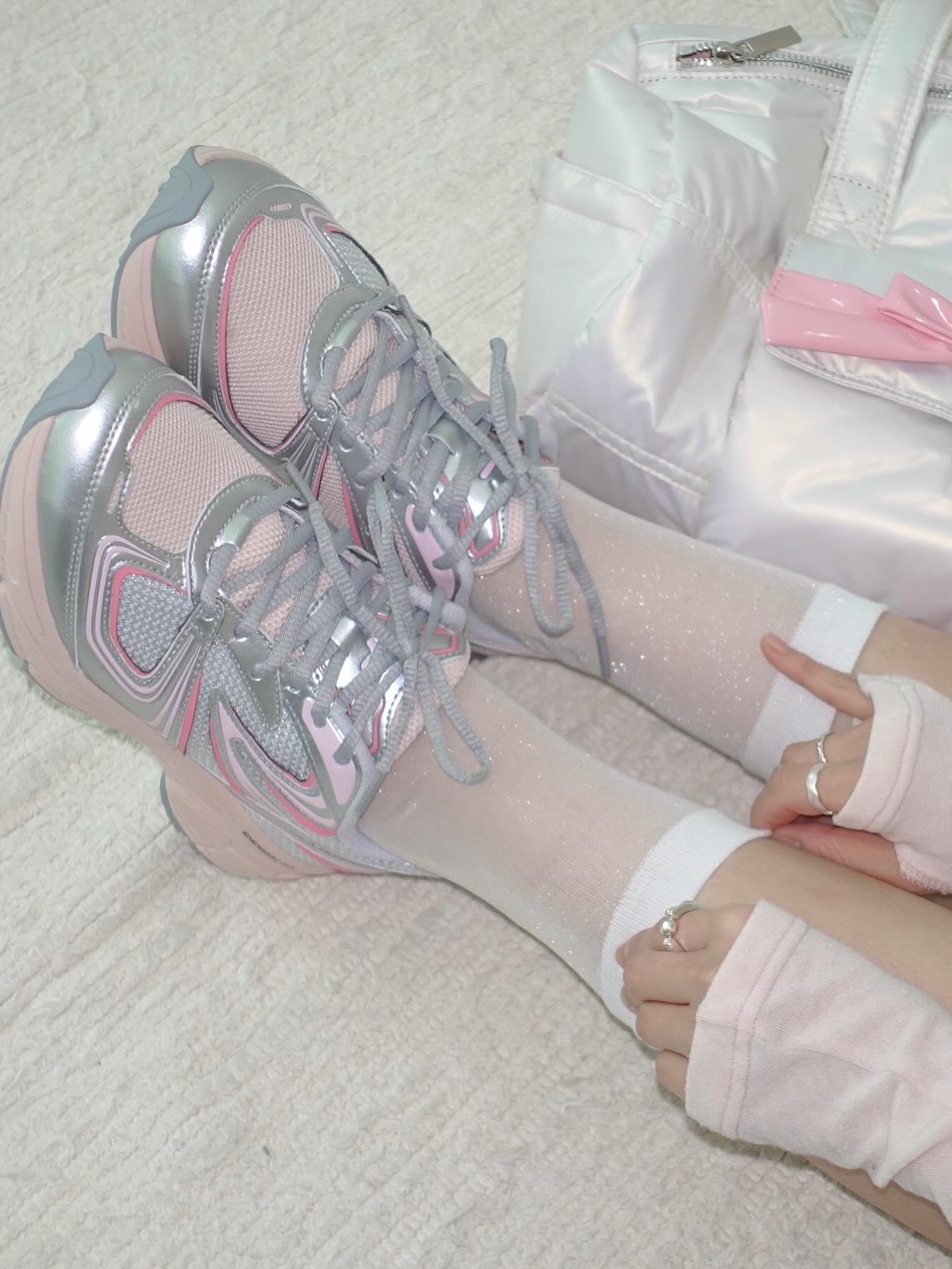 Fila Interun Pink Blossom 착용 스타일 - 9