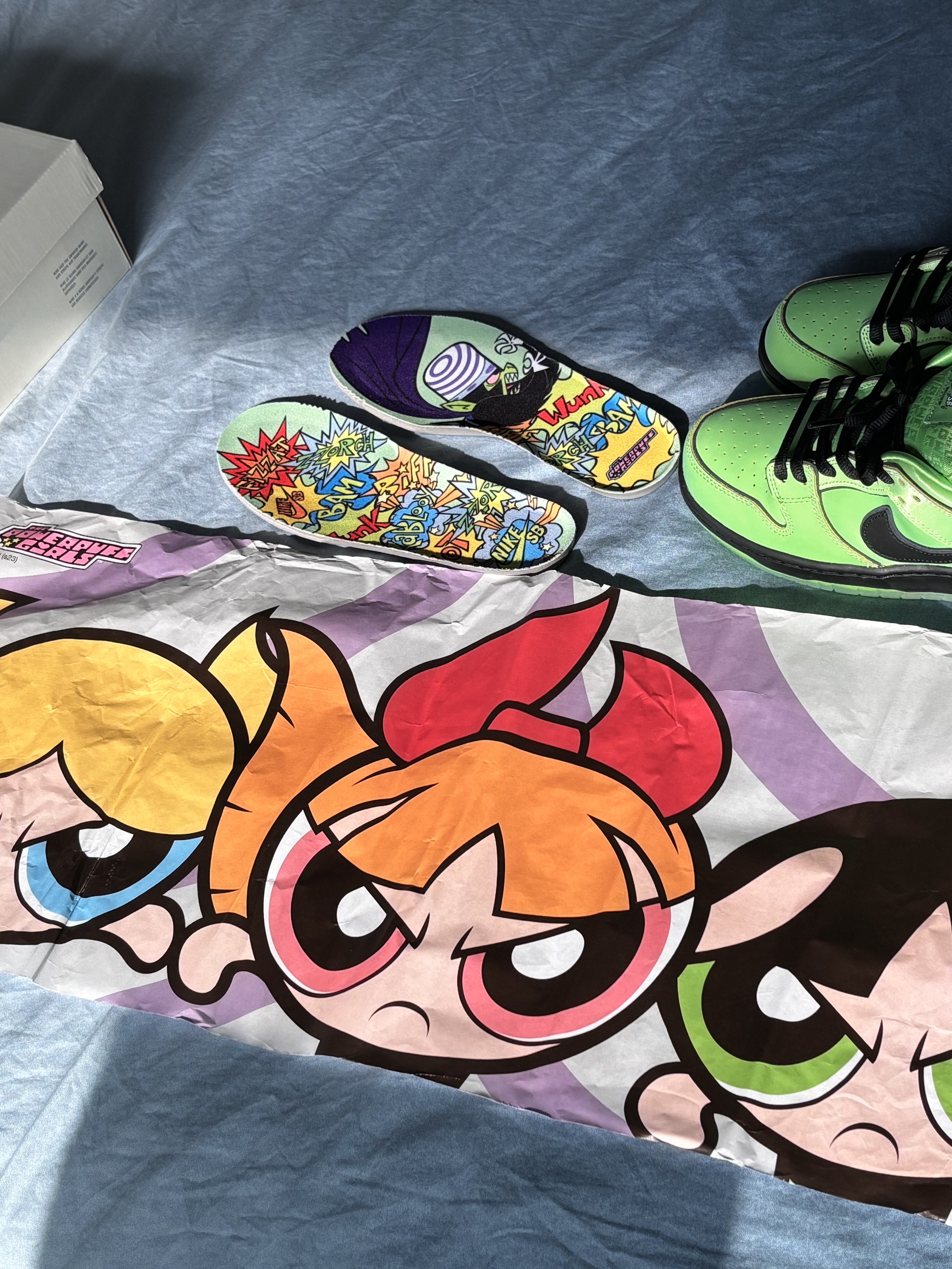 Nike x The Powerpuff Girls SB Dunk Low Pro QS Buttercup 착용 스타일 - 6