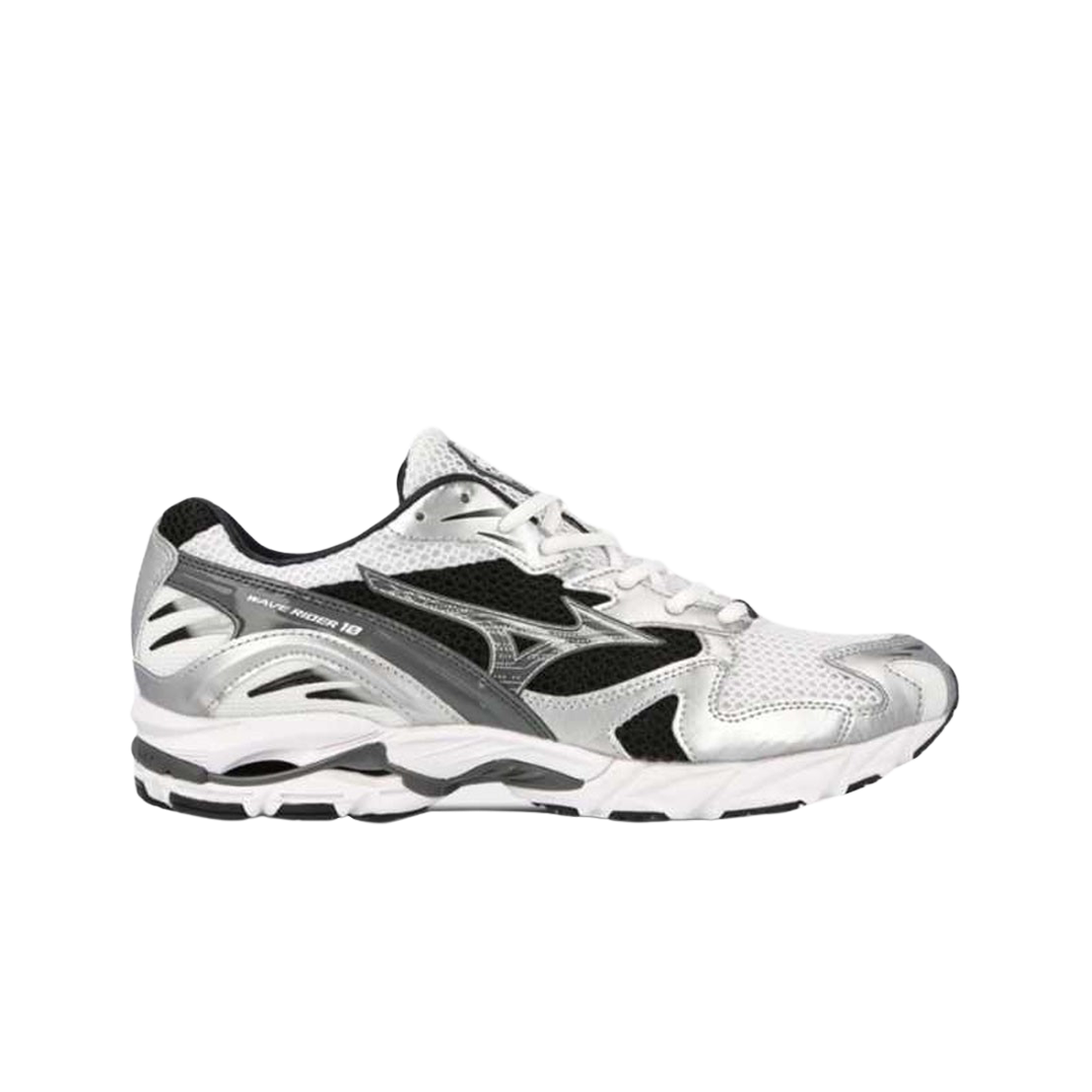 미즈노 웨이브 라이더 10 블랙 실버(Mizuno Wave Rider 10 Black Silver)