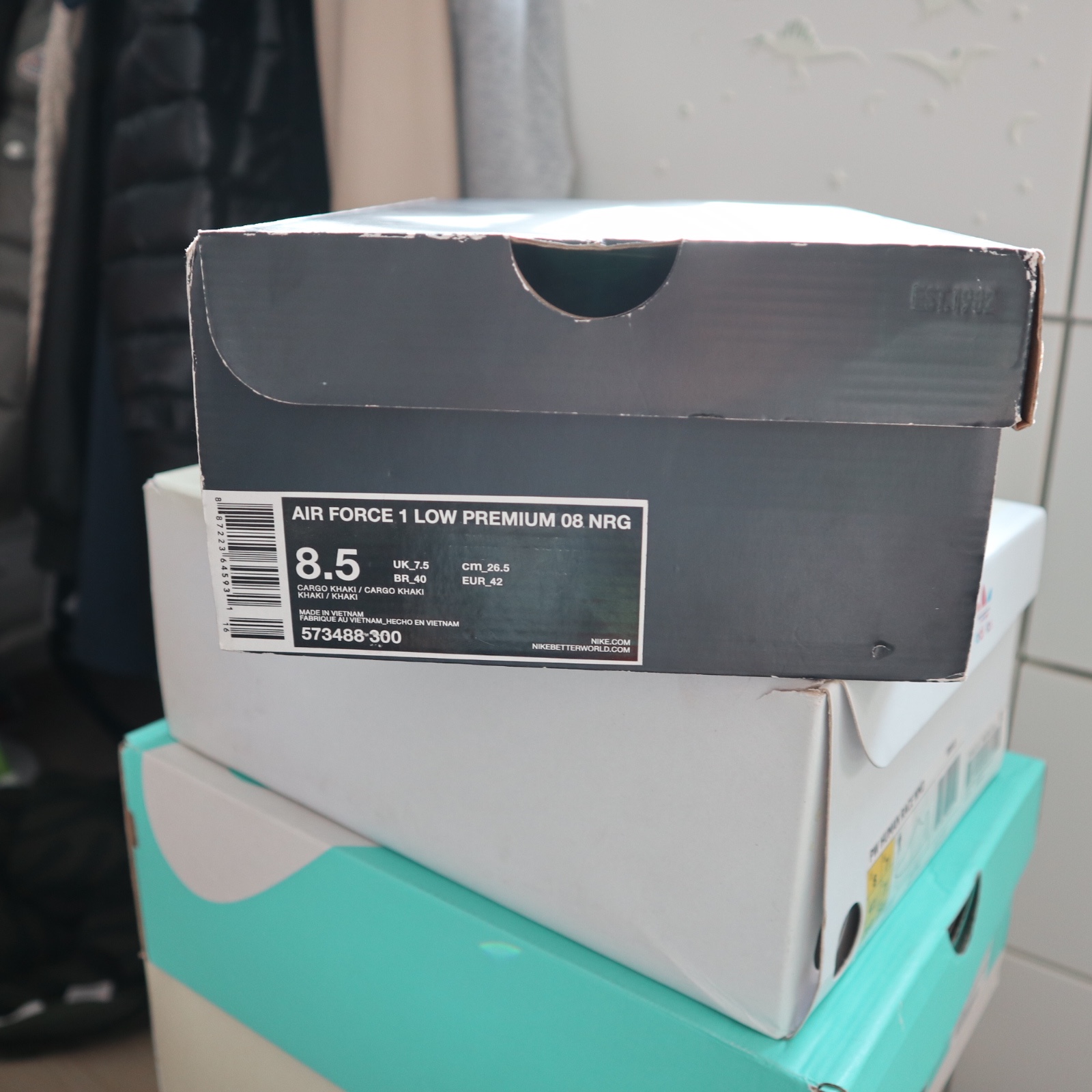 Nike x Supreme Air Force 1 Low PRM '08 NRG Olive 착용 스타일 - 1