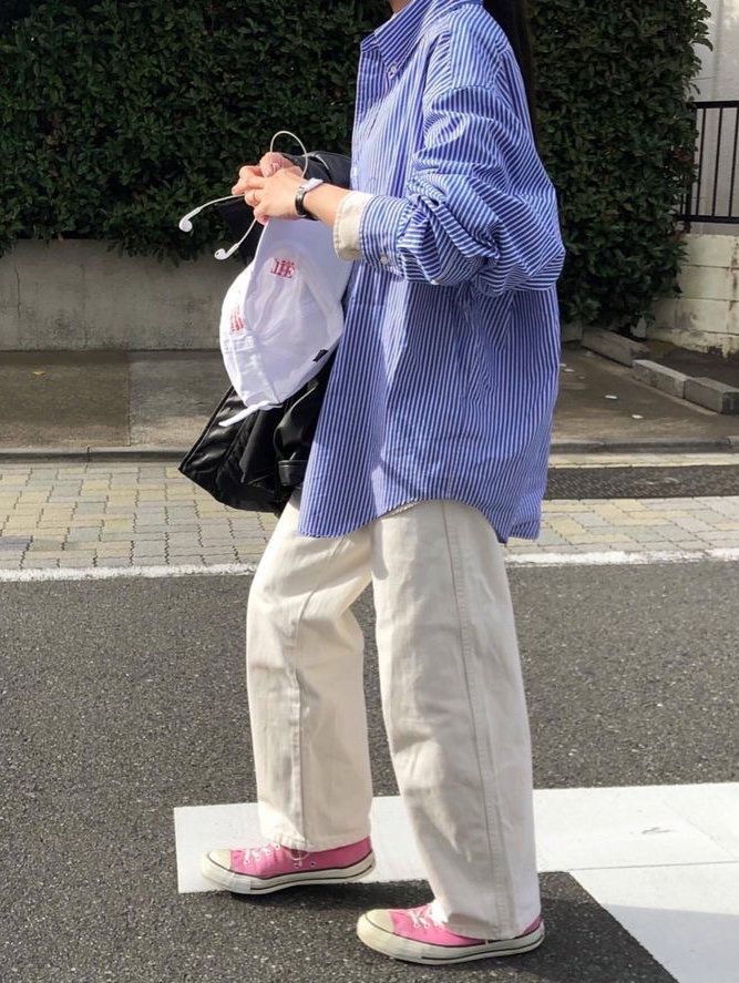 Converse Chuck 70 Ox Vintage Canvas Magic Flamingo 착용 스타일