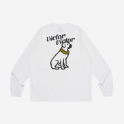 Victor Victor L/S T-Shirt White