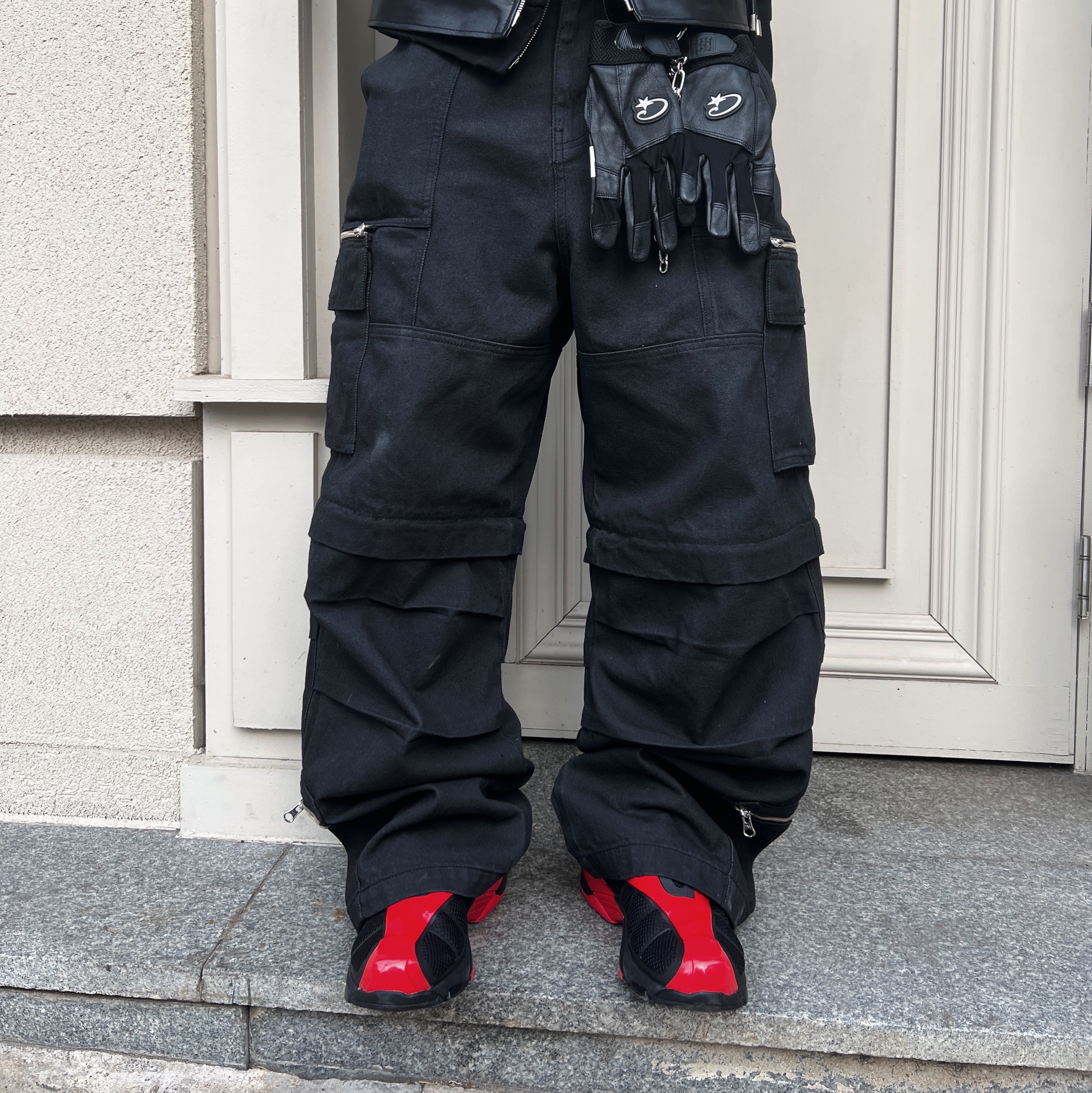 Fila Replica 2002 Black Red 착용 스타일 - 4