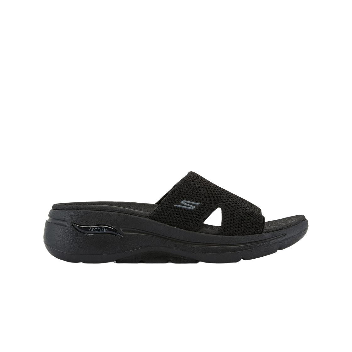 (W) 스케쳐스 고워크 아치핏 샌들 블랙((W) Skechers Go Walk Arch Fit Sandal Black)