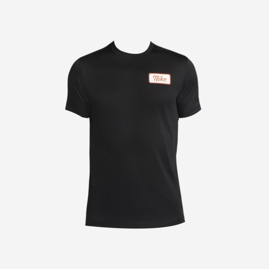 나이키 드라이핏 피트니스 티셔츠 블랙 - US/EU