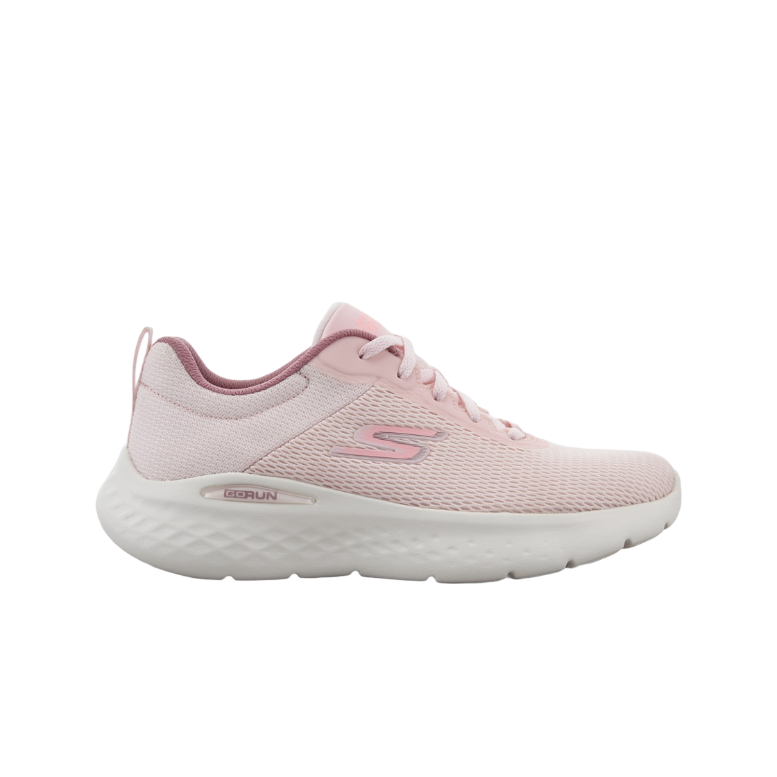 129335-BKLV (W) Skechers Go Run 7.0 Black Lavender
