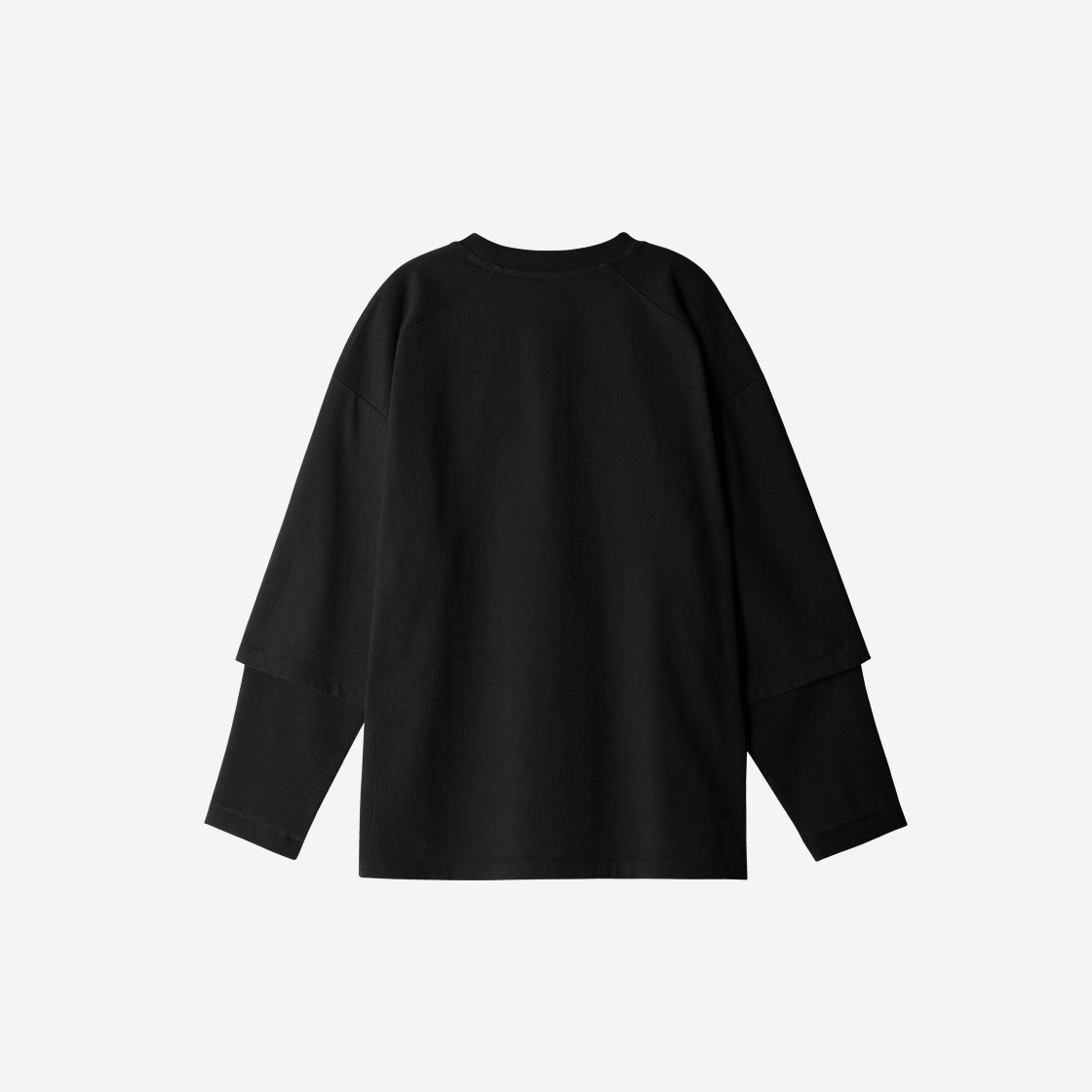 이티씨이 넘버 와플 레이어드 롱슬리브 블랙(ETCE Number Waffle Layered Long Sleeve Black) - 2