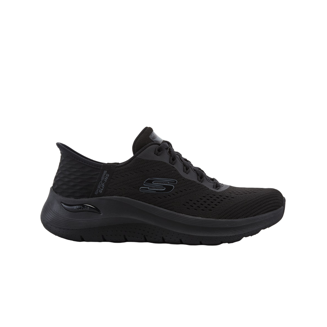 150066-BBK (W) Skechers Arch Fit 2.0 Slip Ins Black