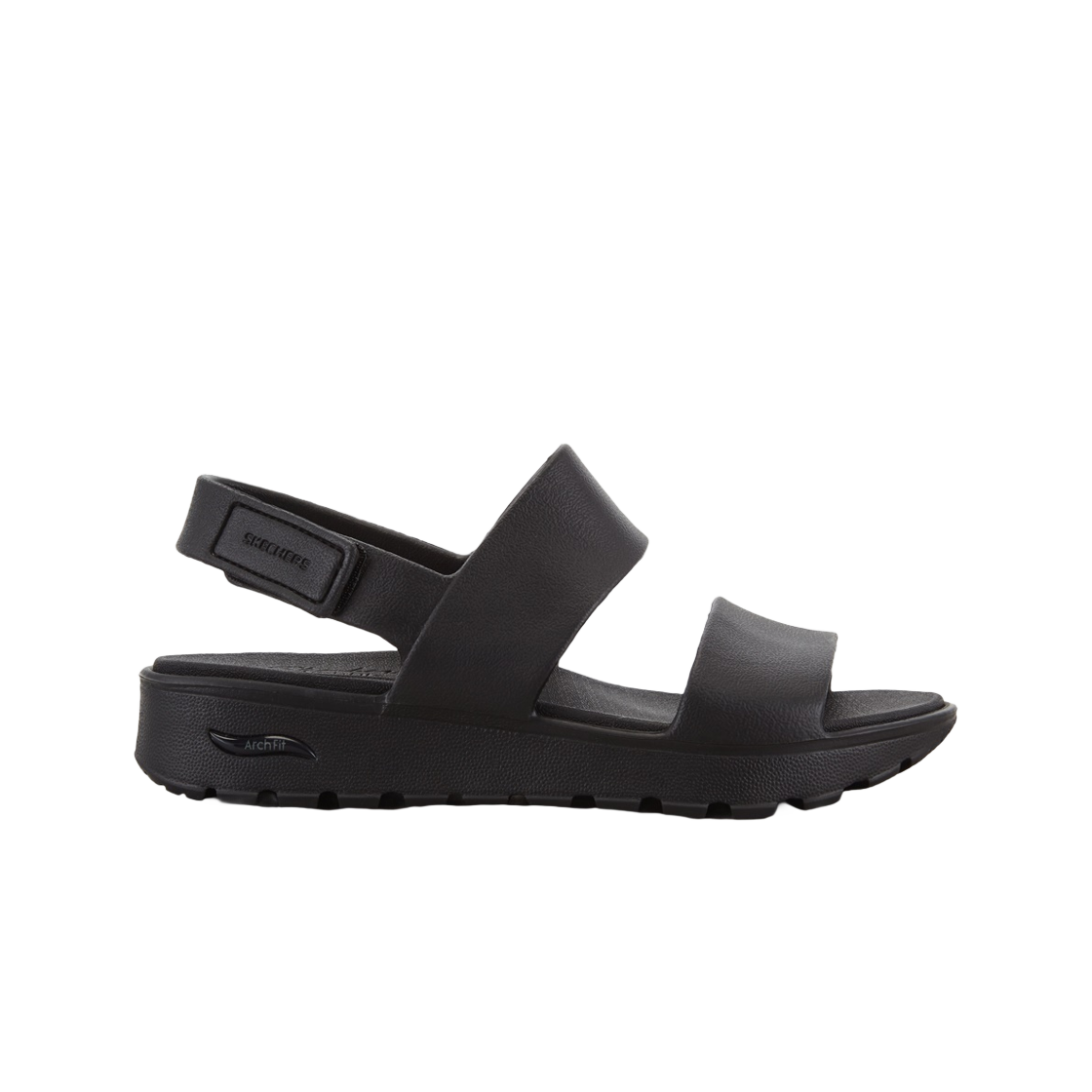 (W) 스케쳐스 아치핏 풋스텝 블랙((W) Skechers Arch Fit Footsteps Black)