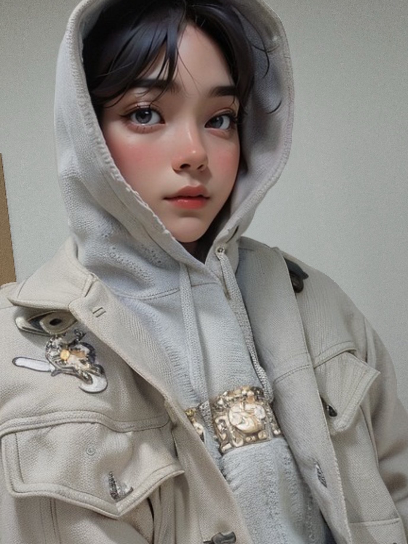 Supreme x Burberry Box Logo Hooded Sweatshirt Heather Grey - 22SS 착용 스타일 - 3