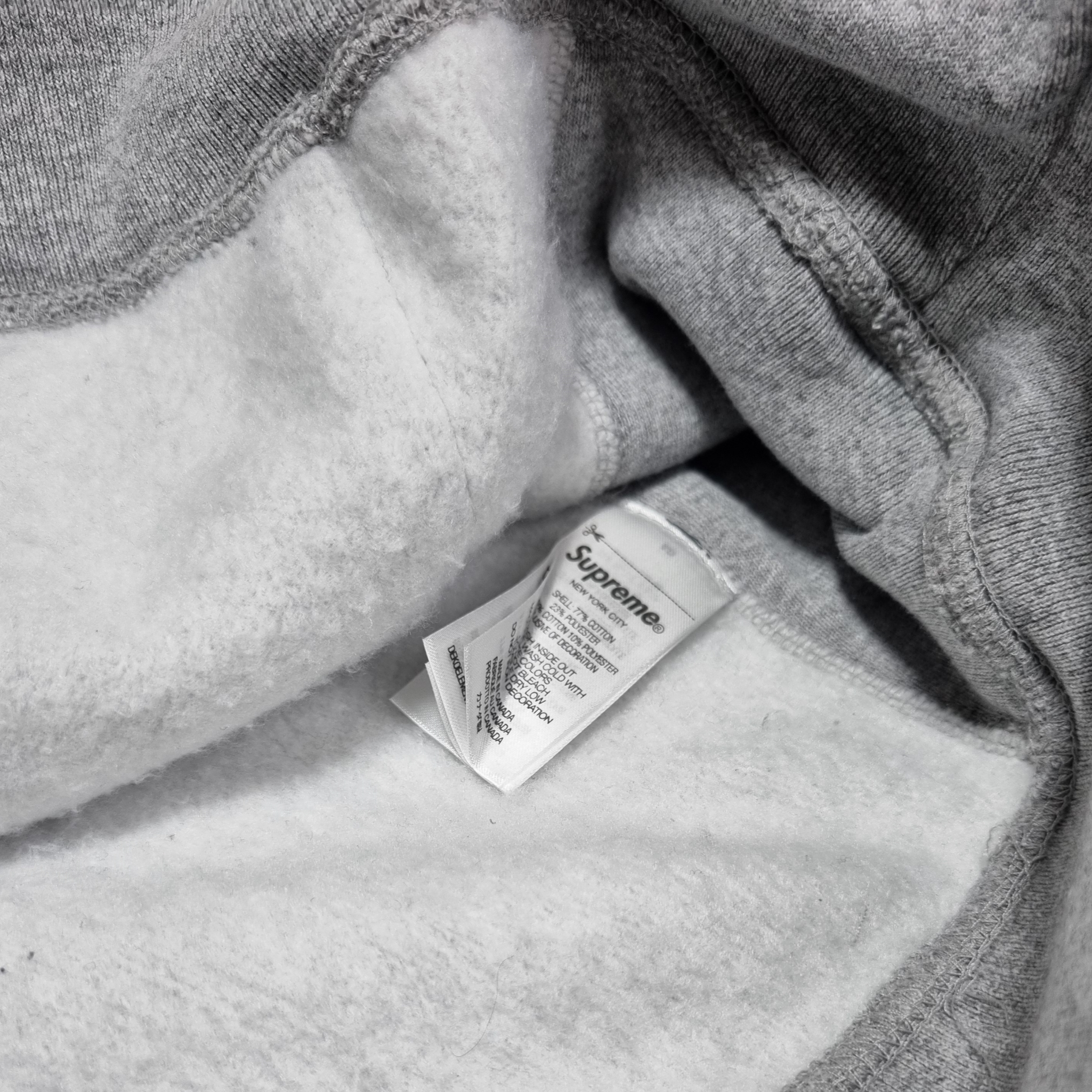 Supreme Collegiate Hooded Sweatshirt Heather Grey - 24SS 착용 스타일 - 2