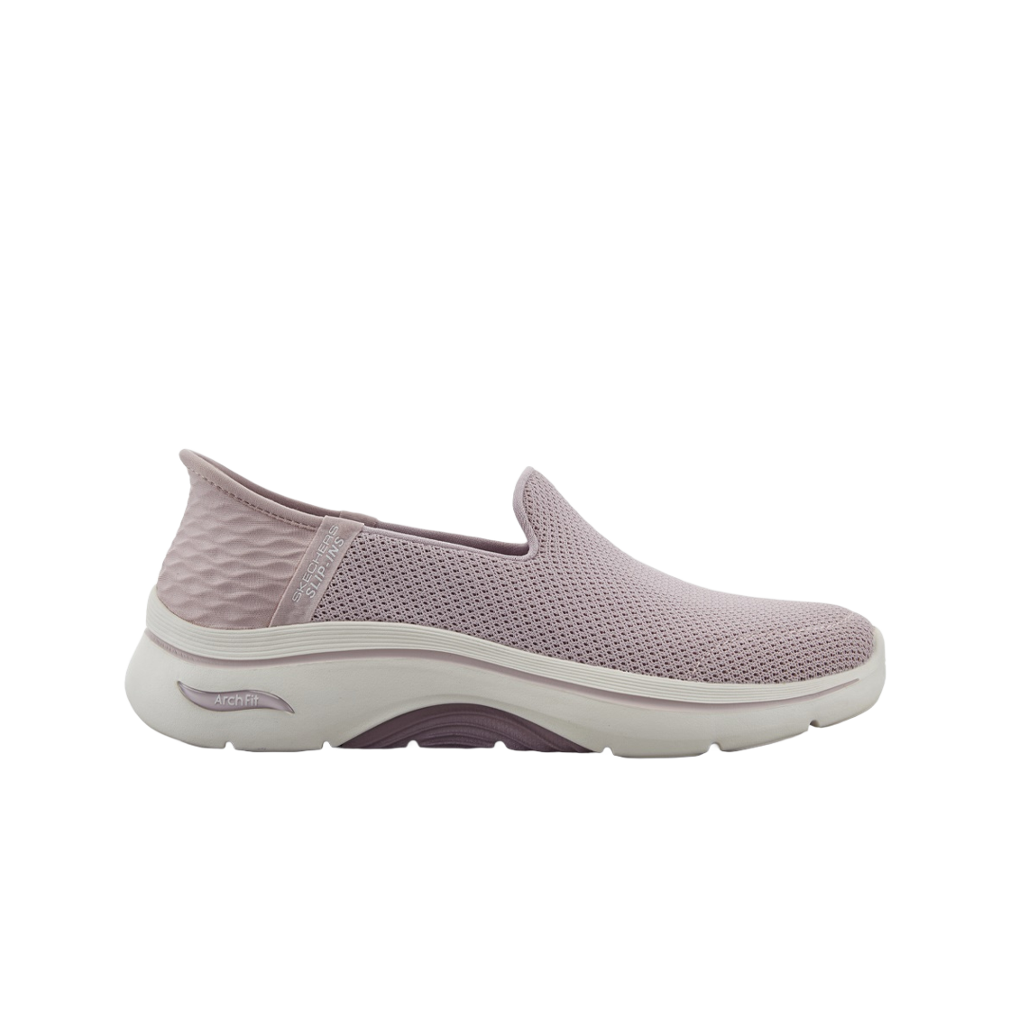 (W) 스케쳐스 고워크 아치핏 2.0 슬립인스 모브 멀티 - 와이드((W) Skechers Go Walk Arch Fit 2.0 Slip Ins Mauve Multi - Wide)
