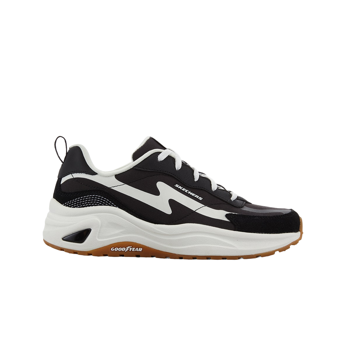 149389-BKW (W) Skechers D'Lites Wave Black White
