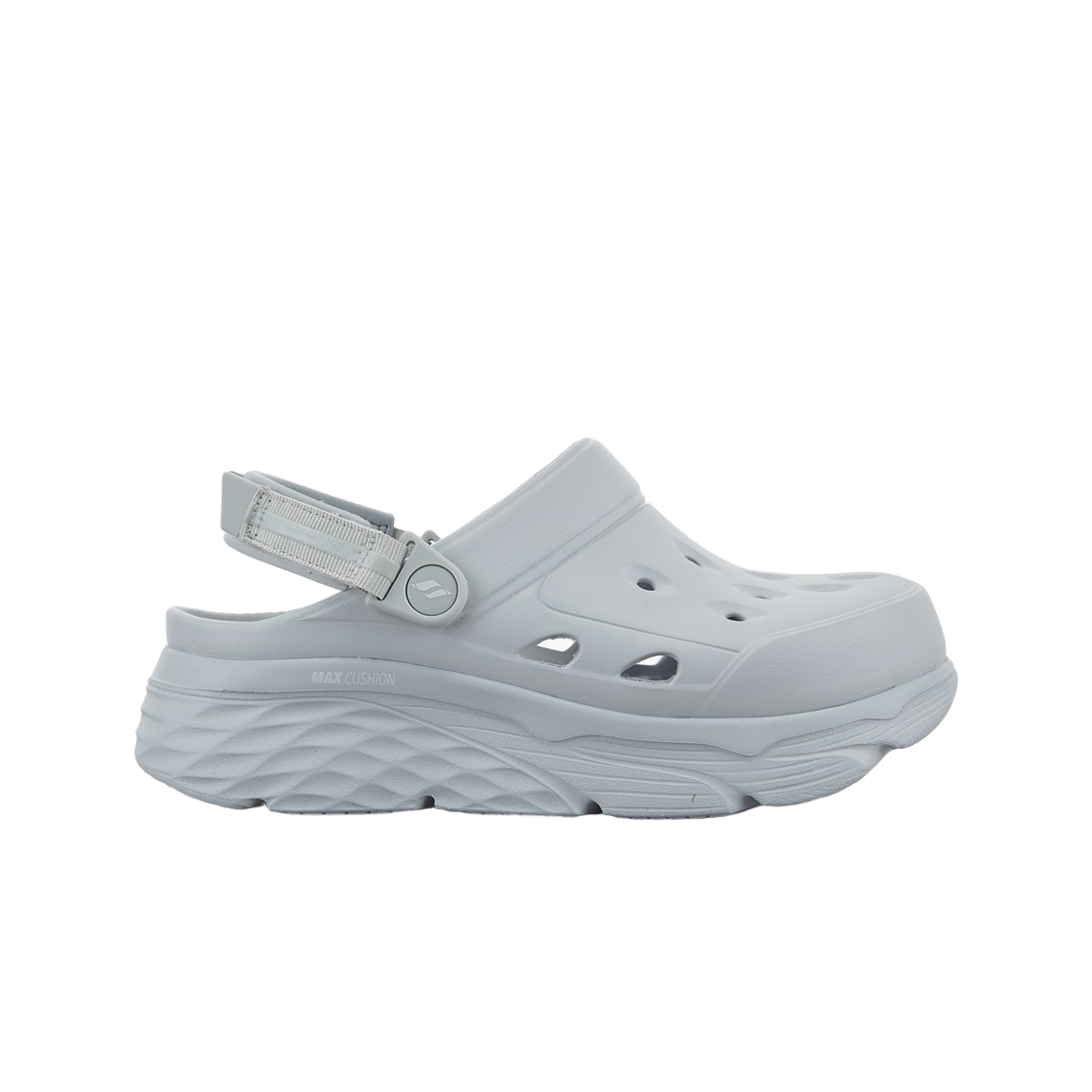 111268-LTGY (W) Skechers Max Cushioning Foamies Light Gray