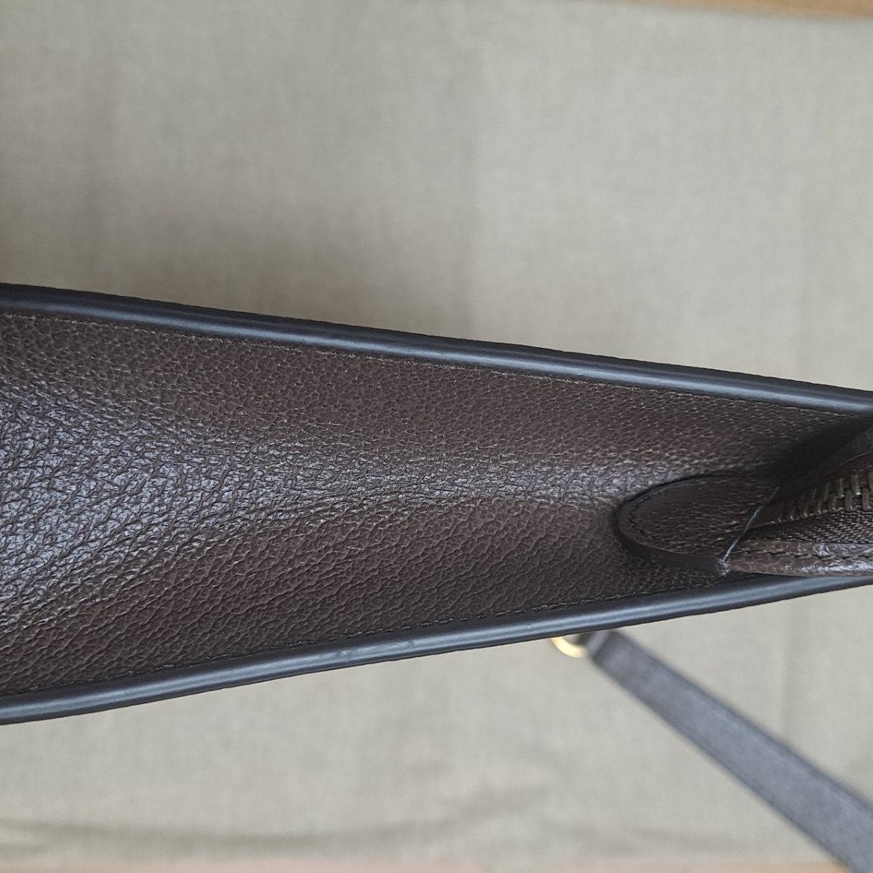 Gucci GG Supreme Canvas Ophidia Pouch Beige Ebony 착용 스타일 - 2
