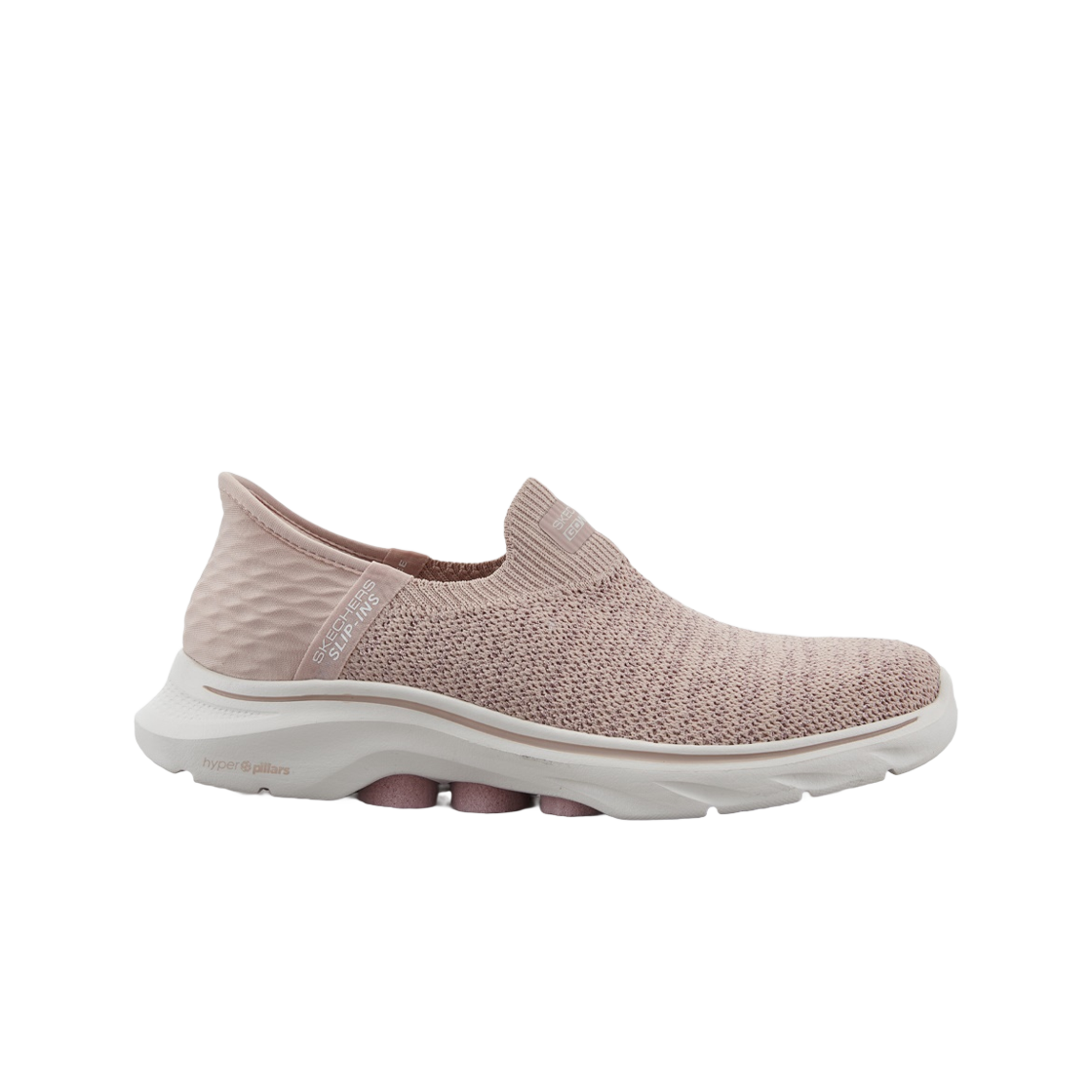 (W) 스케쳐스 고워크 7 슬립인스 라이트 핑크((W) Skechers Go Walk 7 Slip Ins Light Pink)