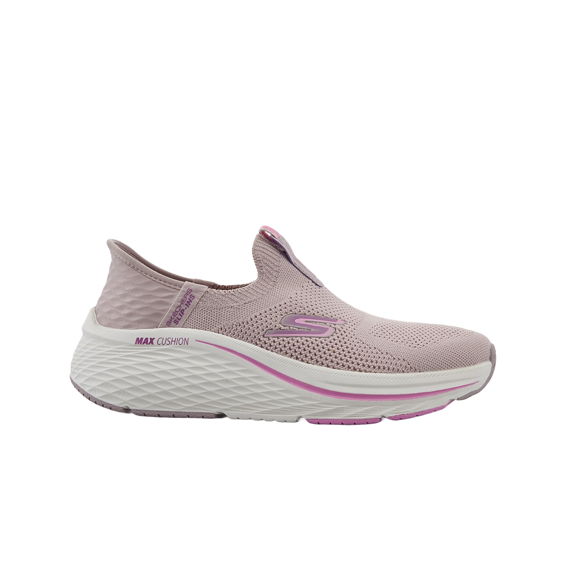 129611-MVE (W) Skechers Max Cushioning Elite 2.0 Slip Ins Mauve Multi
