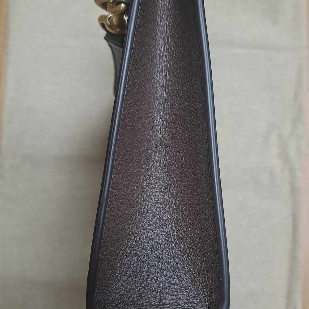 Gucci GG Supreme Canvas Ophidia Pouch Beige Ebony 착용 스타일 - 3