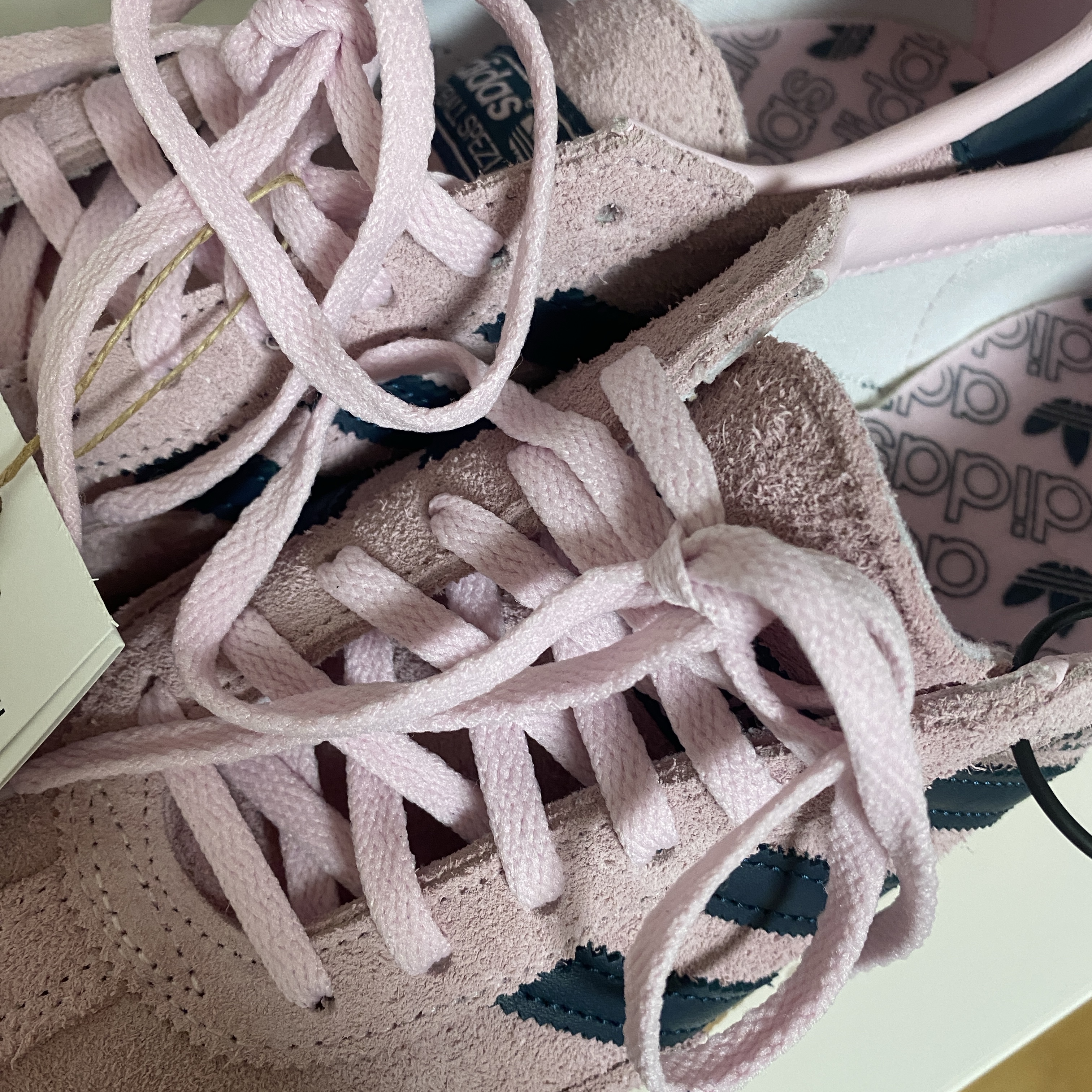 (W) Adidas Spezial Handball Clear Pink 착용 스타일