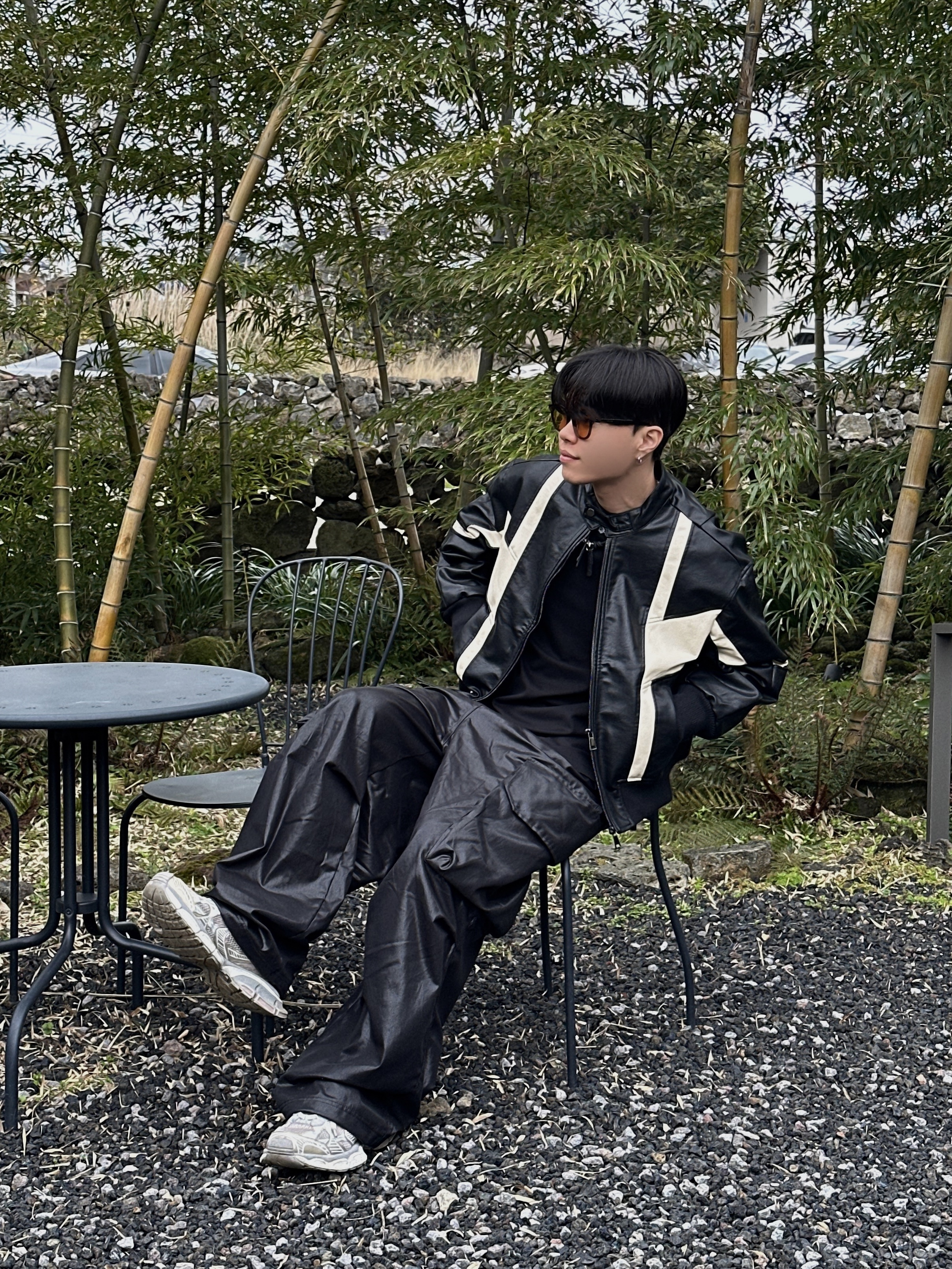 Balenciaga 3XL Sneakers Light Beige 착용 스타일 - 5