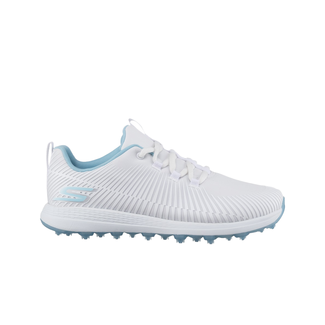(W) 스케쳐스 고골프 맥스 화이트 블루((W) Skechers Go Golf Max White Blue) - 1