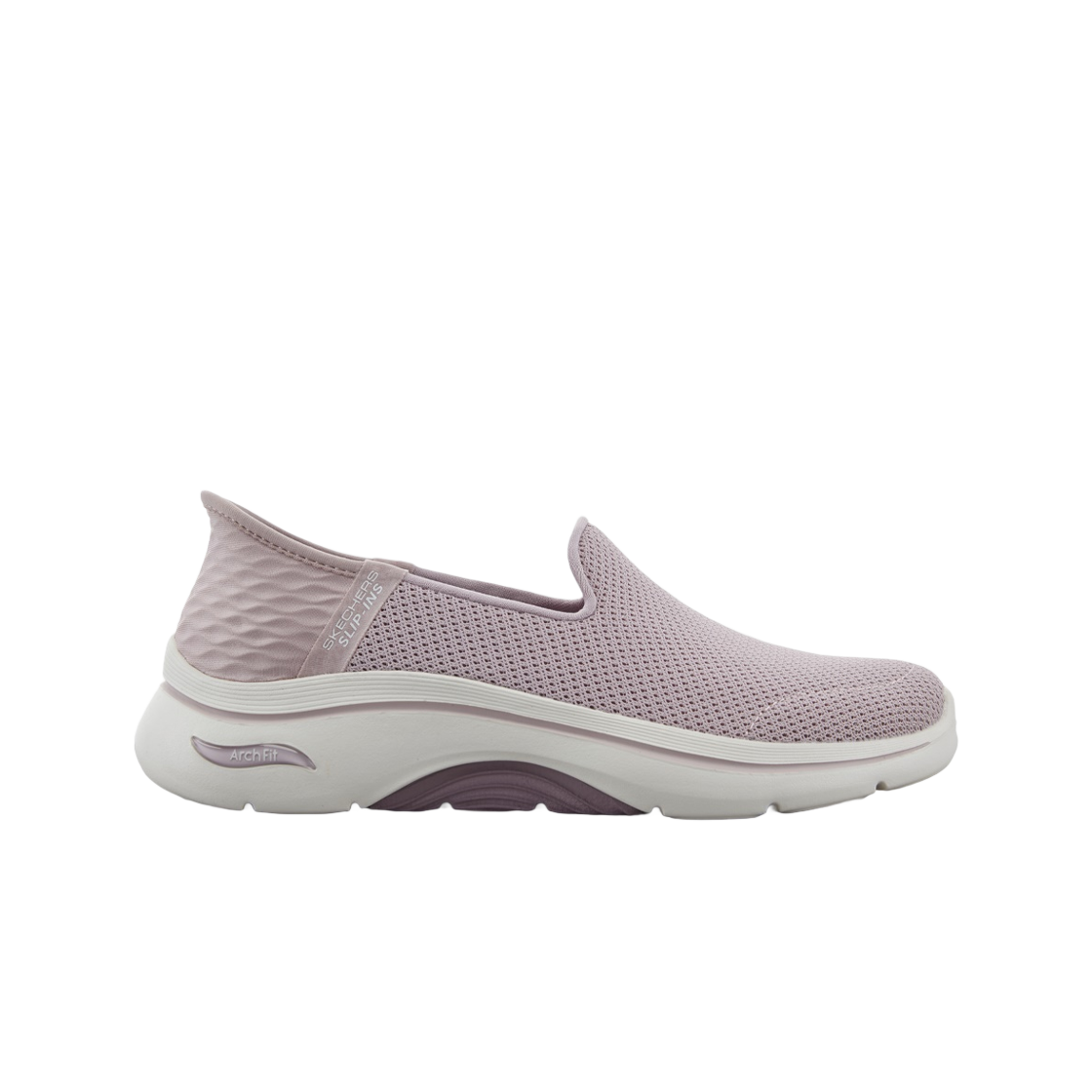 (W) 스케쳐스 고워크 아치핏 2.0 슬립인스 모브 멀티 - 레귤러((W) Skechers Go Walk Arch Fit 2.0 Slip Ins Mauve Multi - Regular)