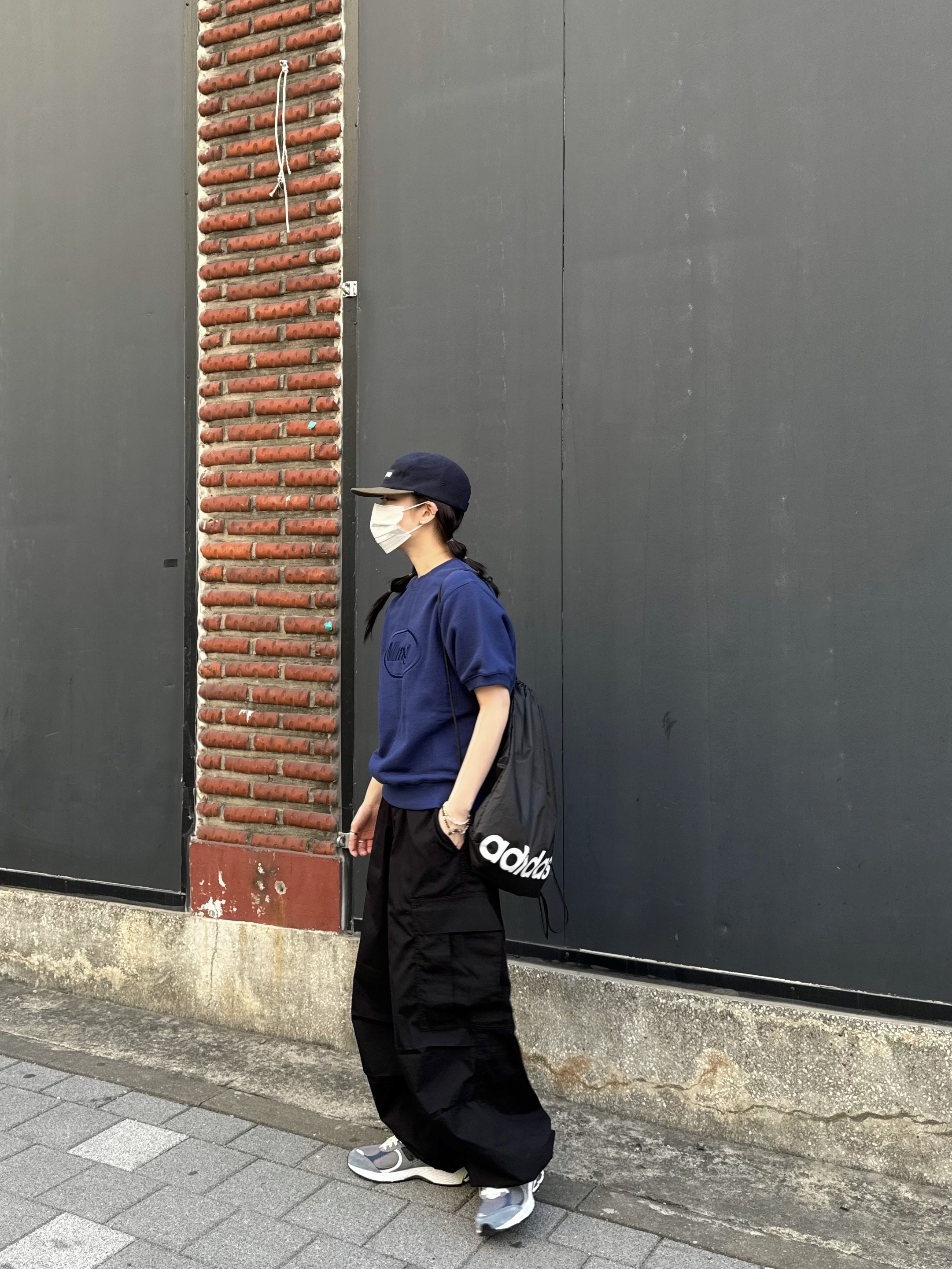 New Balance x JJJJound 2002R Storm Blue, Supreme 2-Tone Camp Cap Navy - 23FW 착용 스타일 - 2