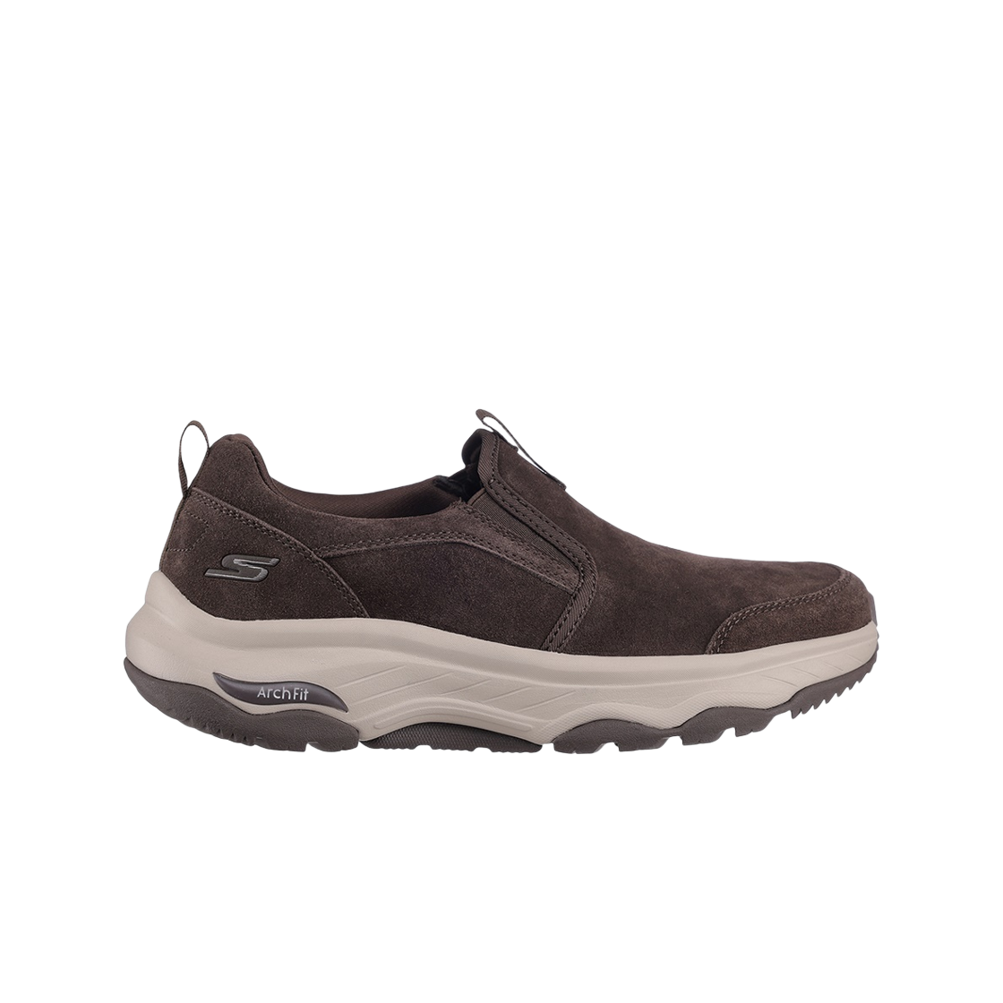 (W) 스케쳐스 고워크 아치핏 아웃도어 스웨이드 초콜렛((W) Skechers Go Walk Arch Fit Outdoor Suede Chocolate)