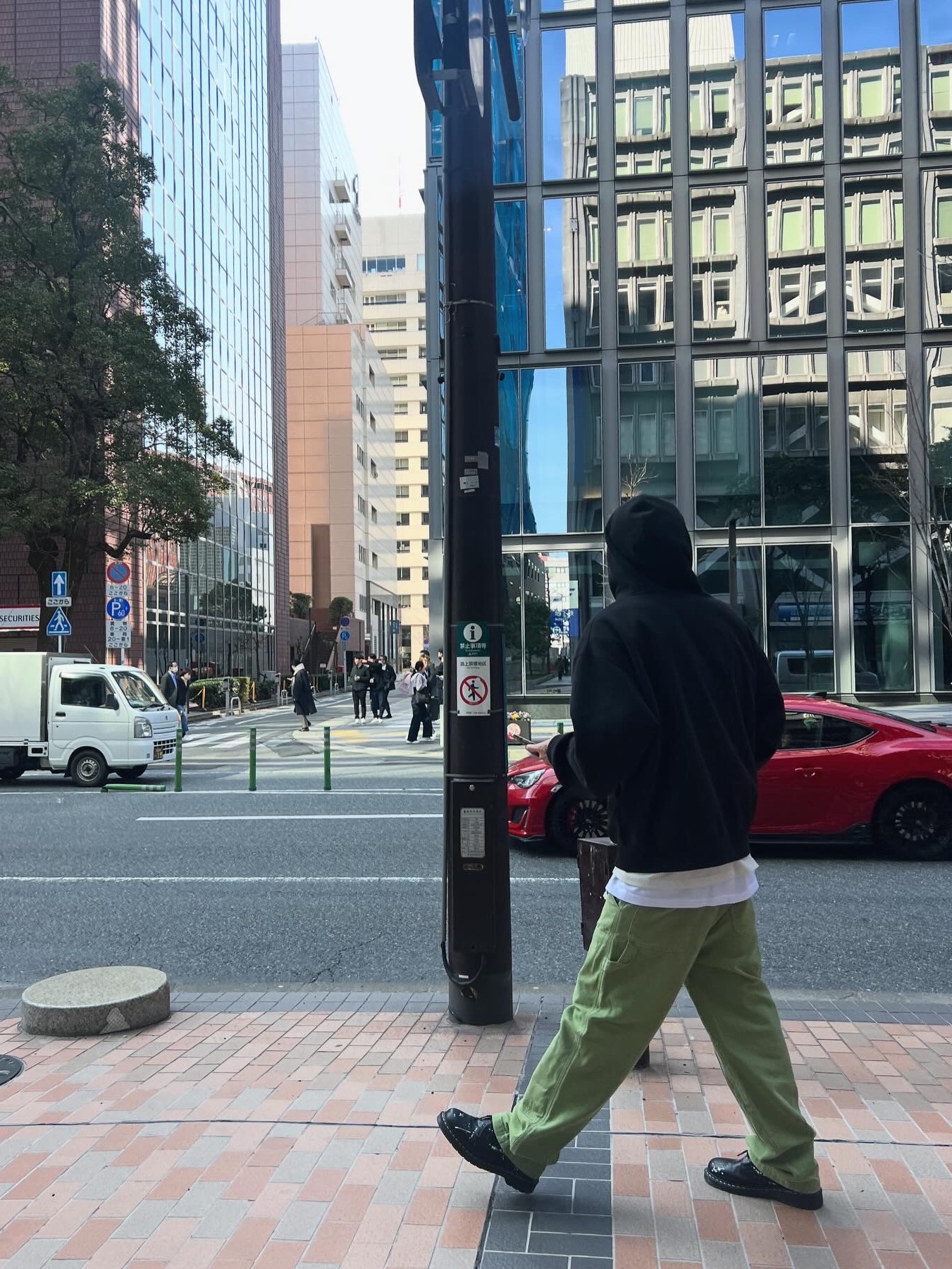 Stussy Canvas Work Pants Black, Supreme Small Box Zip Up Hooded Sweatshirt Black - 23FW 착용 스타일 - 1