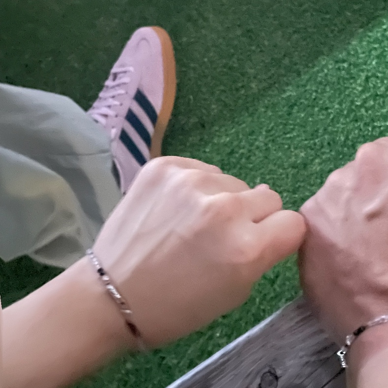 (W) Adidas Spezial Handball Clear Pink 착용 스타일 - 2