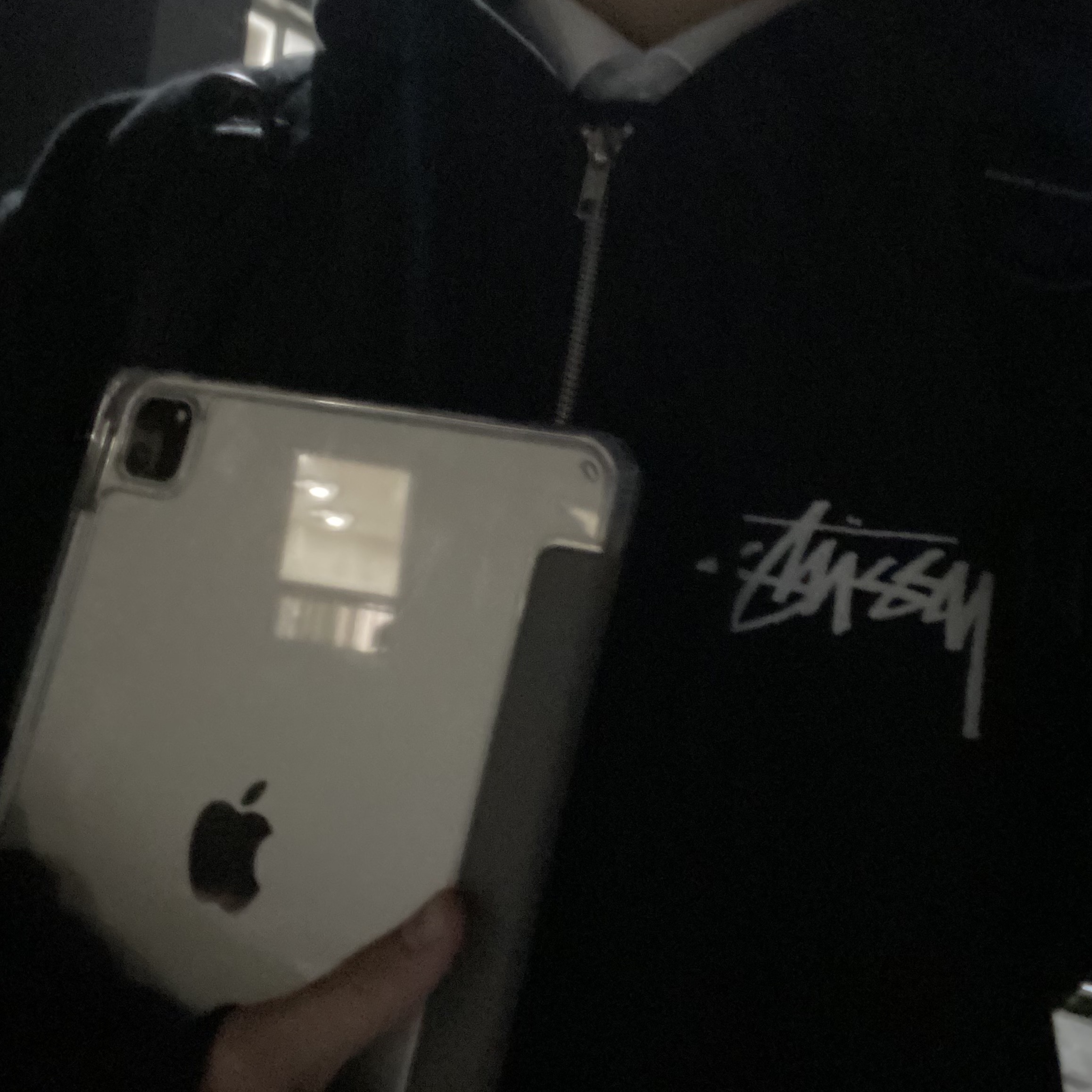 Stussy Big Cities Zip Hoodie Black, Stussy Stock Cuff Beanie Black 착용 스타일