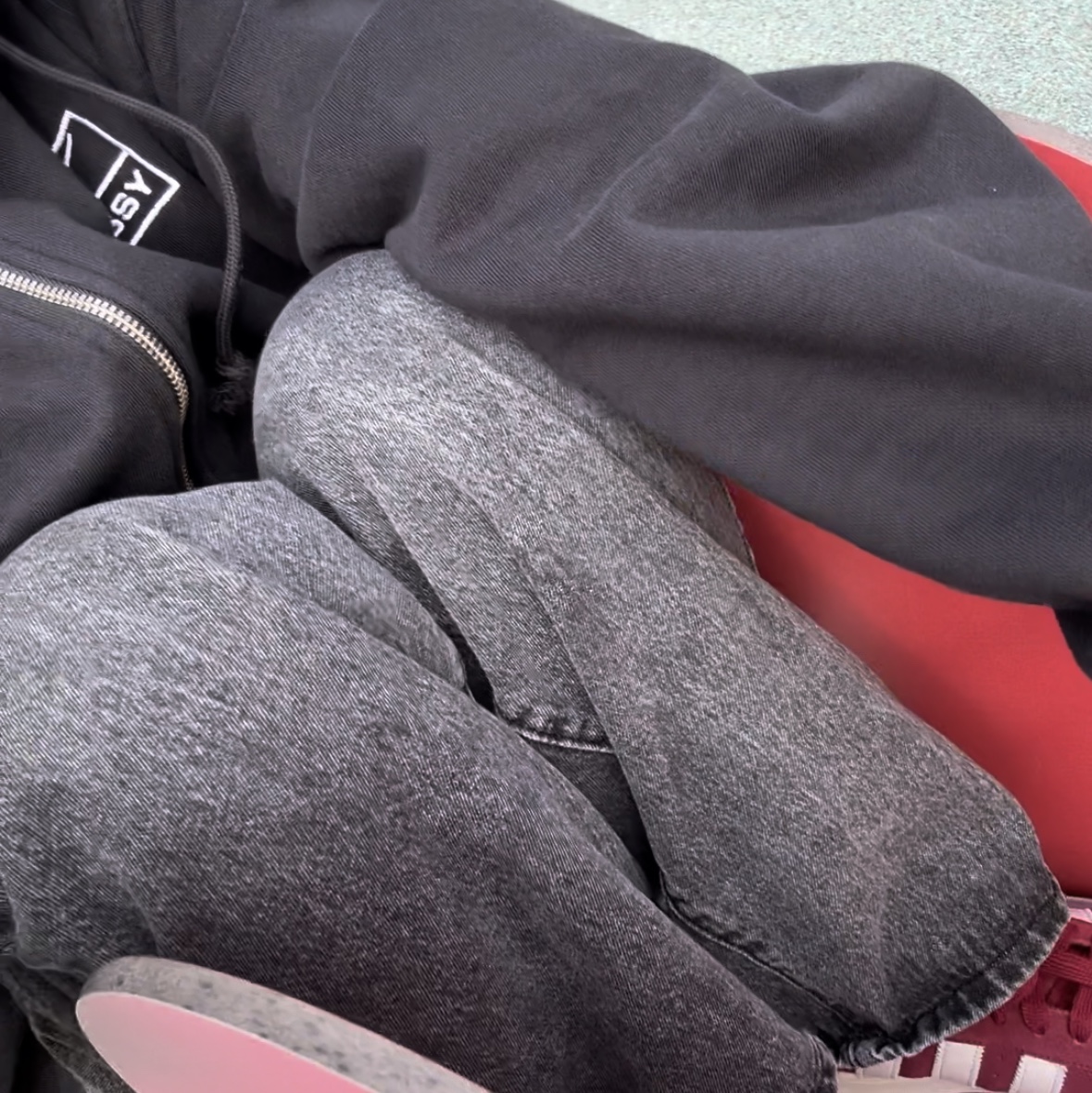 Nike x Stussy Full Zip Washed Fleece Hoodie Black (FJ9175-010), Stussy Canvas Backpack Washed Black 착용 스타일 - 3