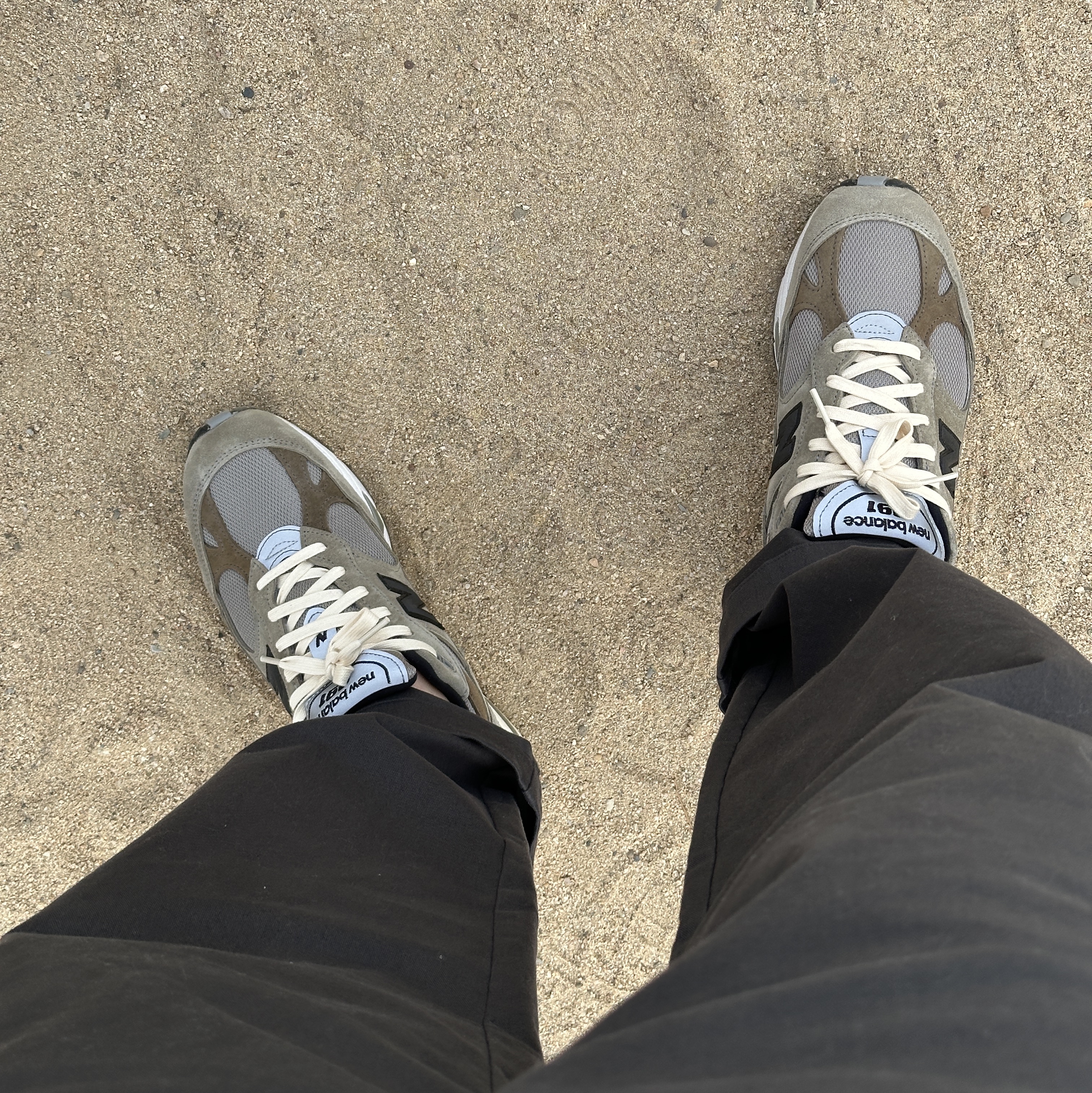 New Balance x JJJJound 991 Made in UK Grey 착용 스타일
