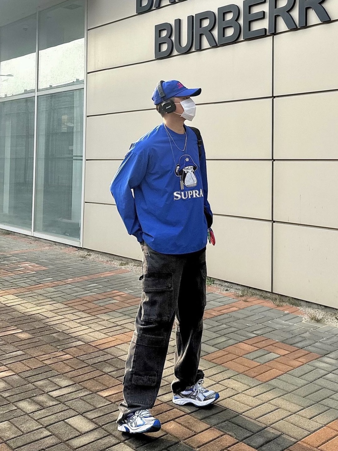 Asics GT-2160 White Illusion Blue 착용 스타일 - 1