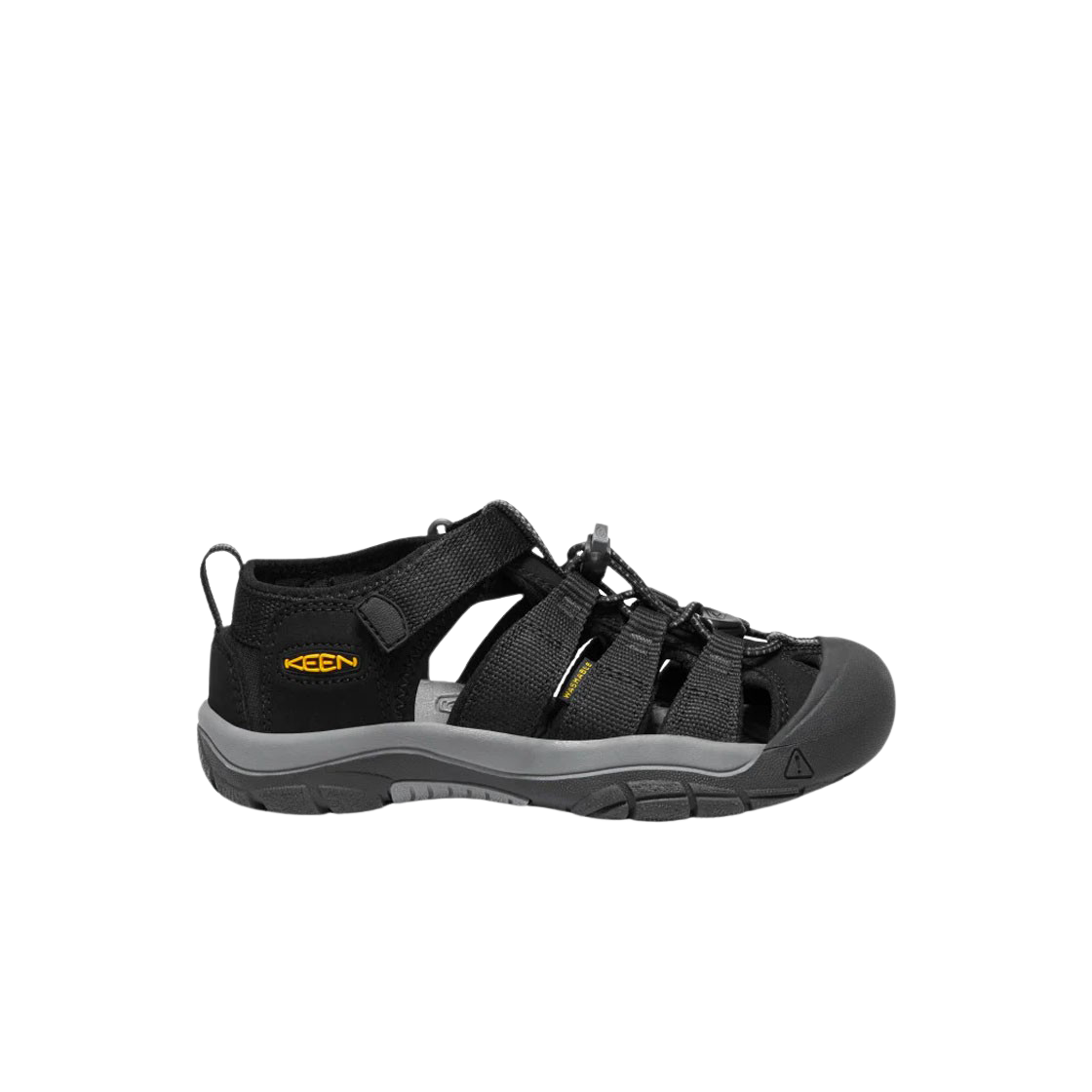 (키즈) 킨 뉴포트 H2 블랙 옐로우((Kids) Keen Newport H2 Black Yellow)