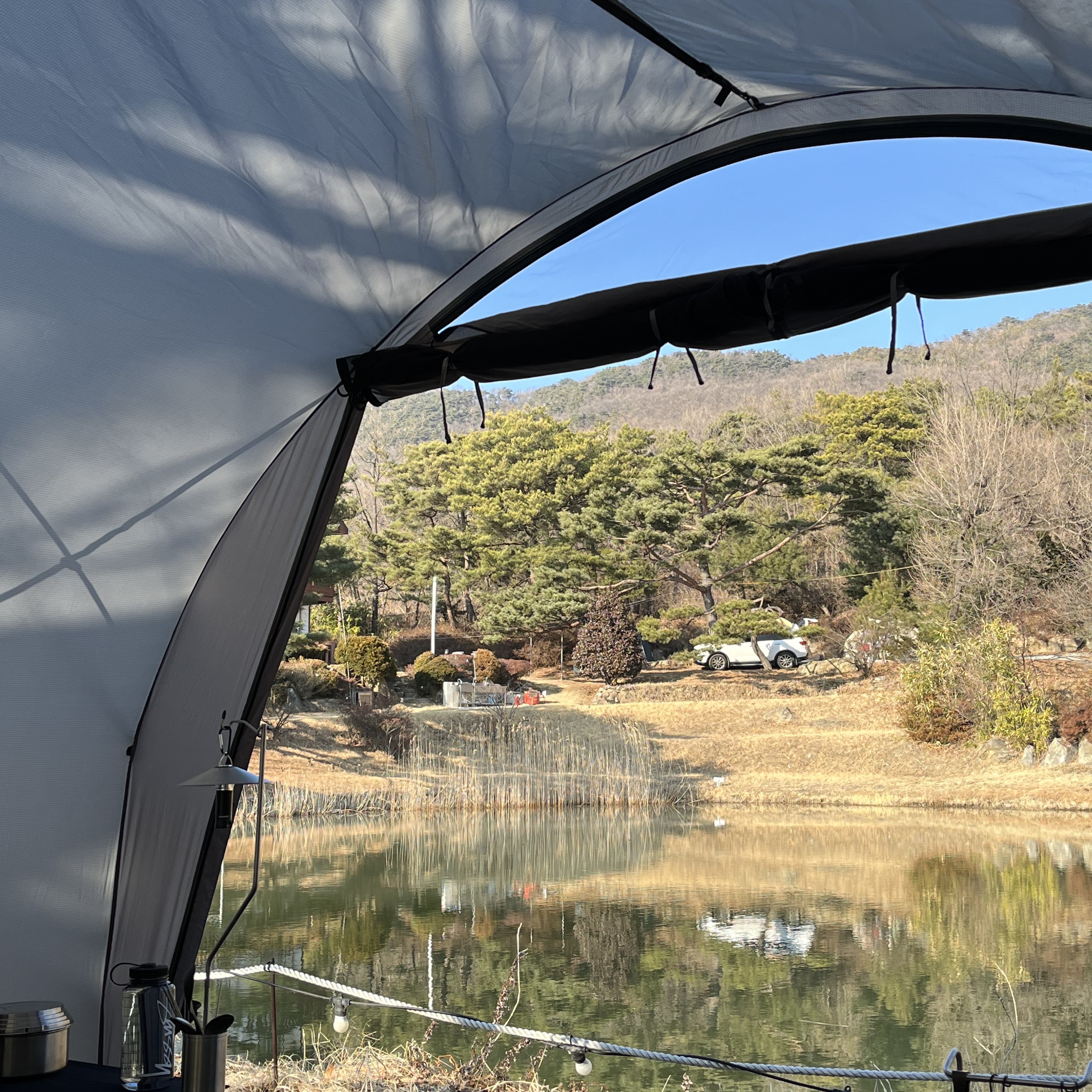 Nike x Stussy NRG Washed Fleece Pants Black (DO5296-010), Palace Tri-Mesh Hood Grey Marl - 22SS 착용 스타일 - 3