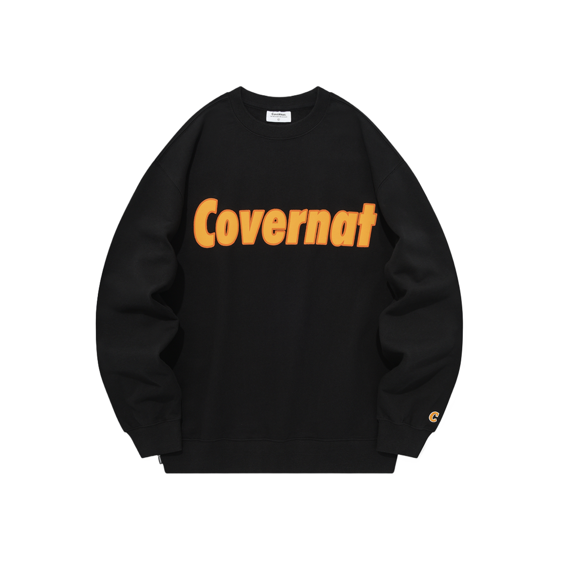 커버낫 컴포트 로고 스웨트셔츠 블랙 | COVERNAT | KREAM
