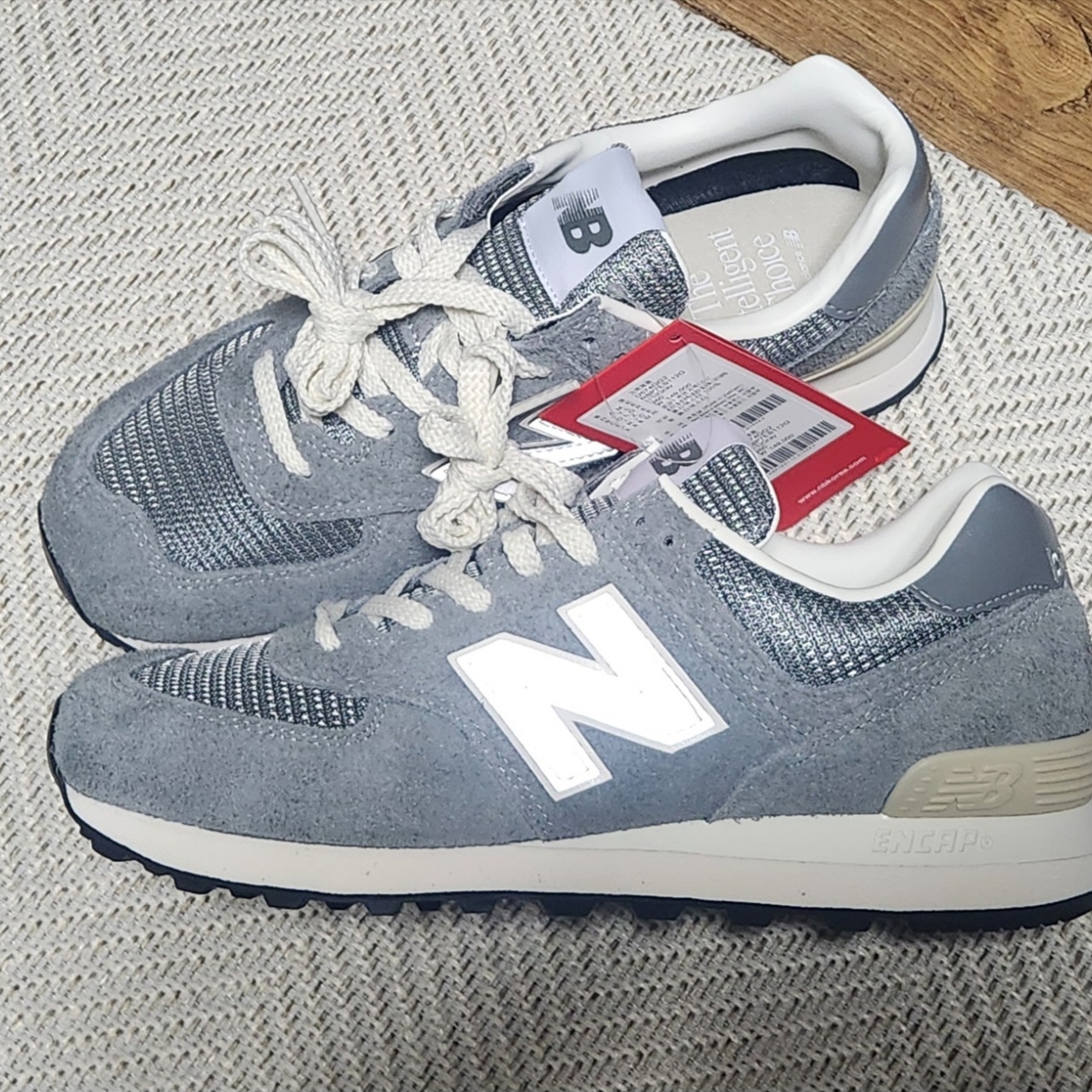 New Balance x Pottery 574 Premium Soft Grey 착용 스타일