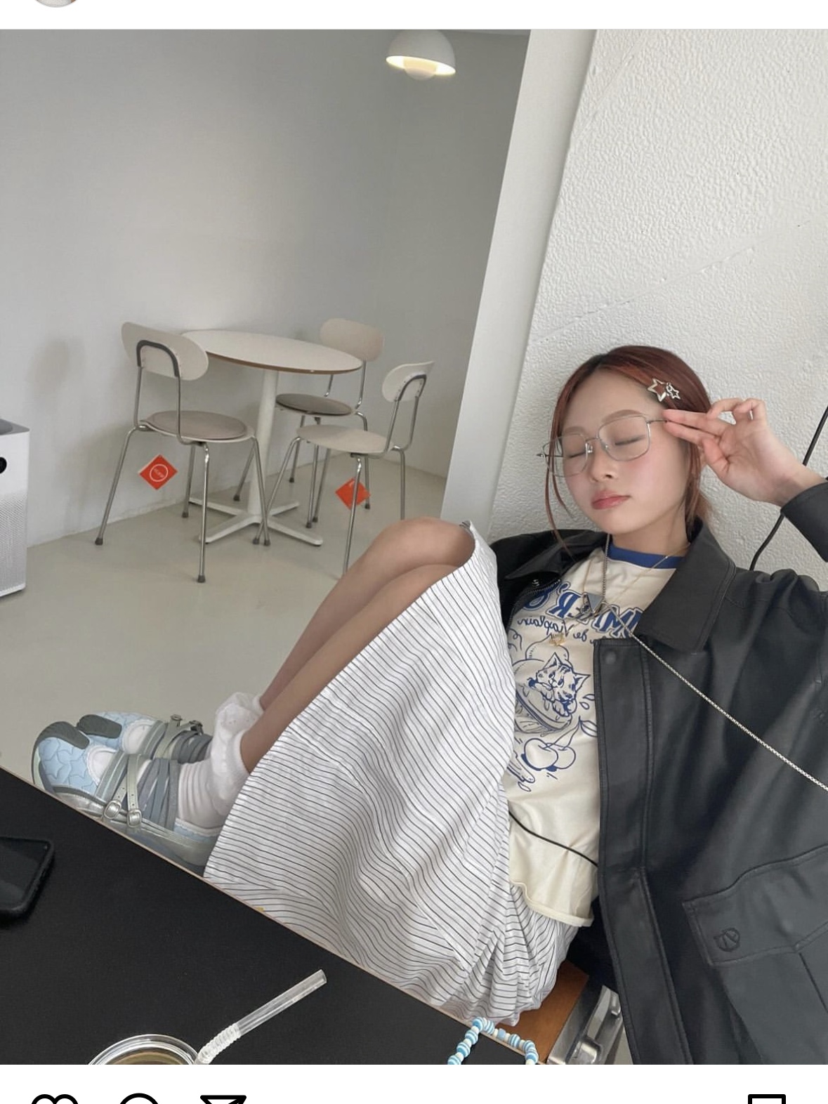(W) Asics x Kiko Kostadinov x Heaven by Marc Jacobs Gel-Lokros Faded Denim Pale Aqua 착용 스타일 - 5