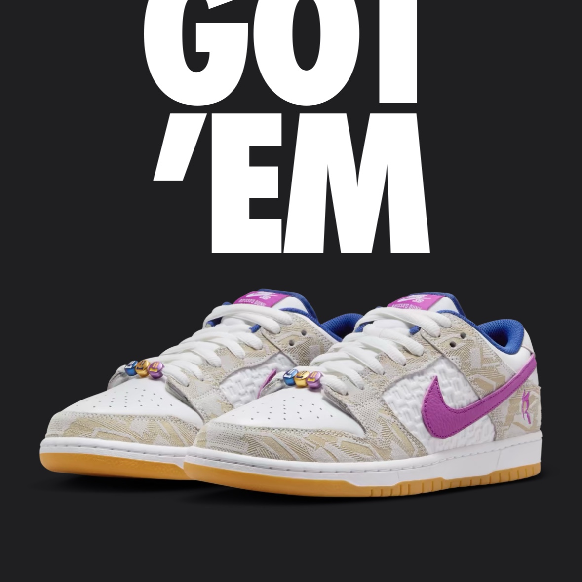 Nike x Rayssa Leal SB Dunk Low PRM Pure Platinum Vivid Purple 착용 스타일