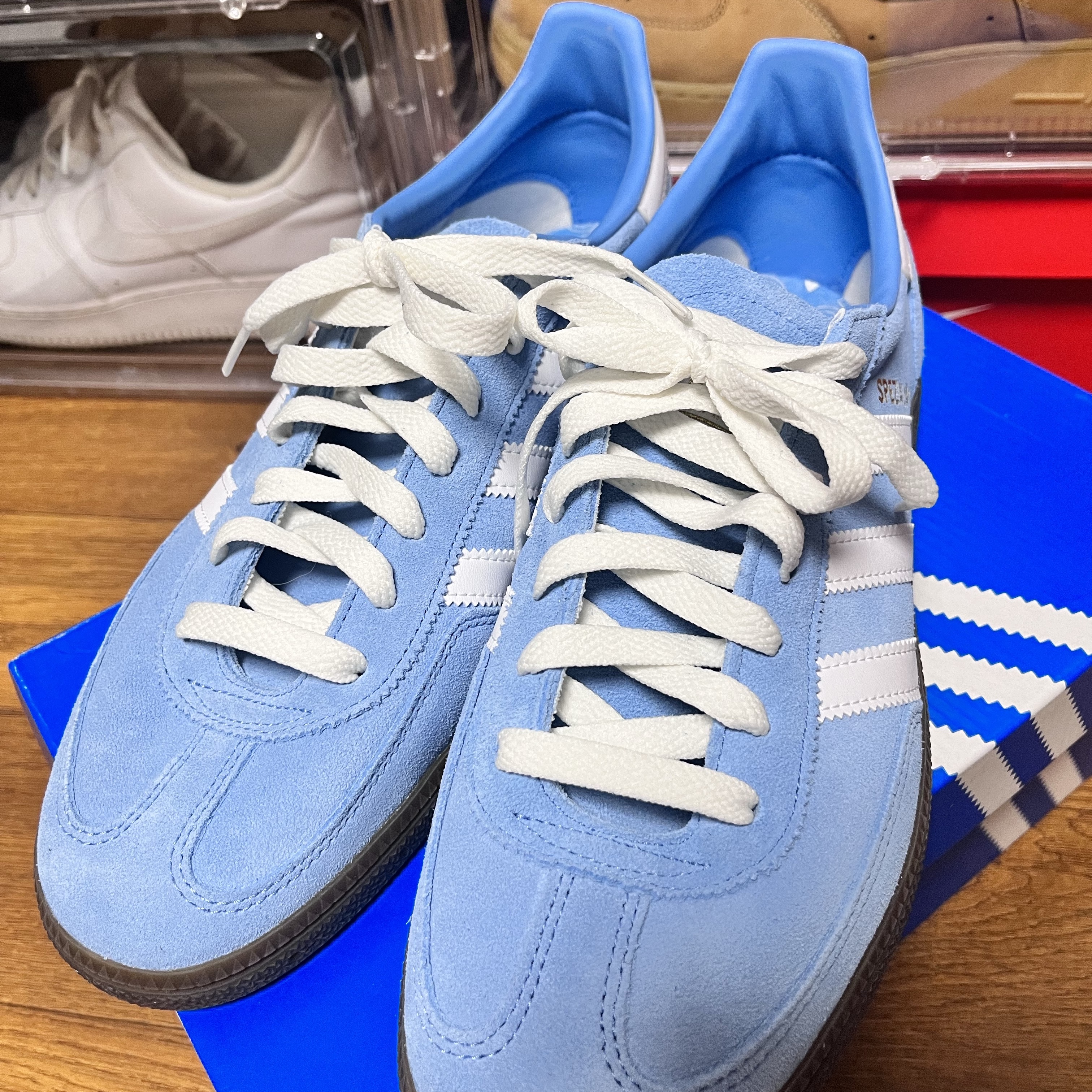 Adidas Spezial Handball Light Blue 착용 스타일