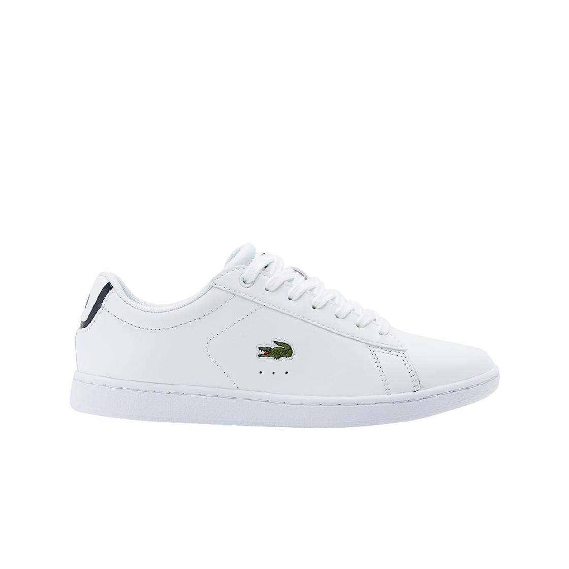 (W) 라코스테 카나비 에보 BL 1 스니커즈 레더 앤 신세틱 화이트((W) Lacoste Carnaby Evo BL 1 sneakers Leather and Synthetic White)