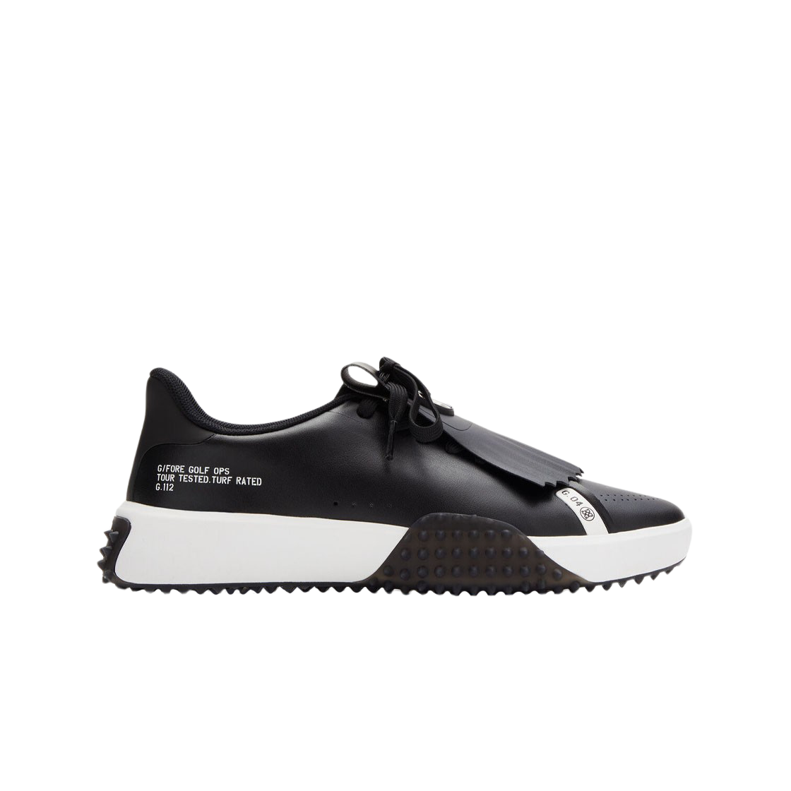 (W) 지포어 G.112 킬티 골프 슈즈 오닉스((W) G/Fore G.112 Kiltie Golf Shoes Onyx)