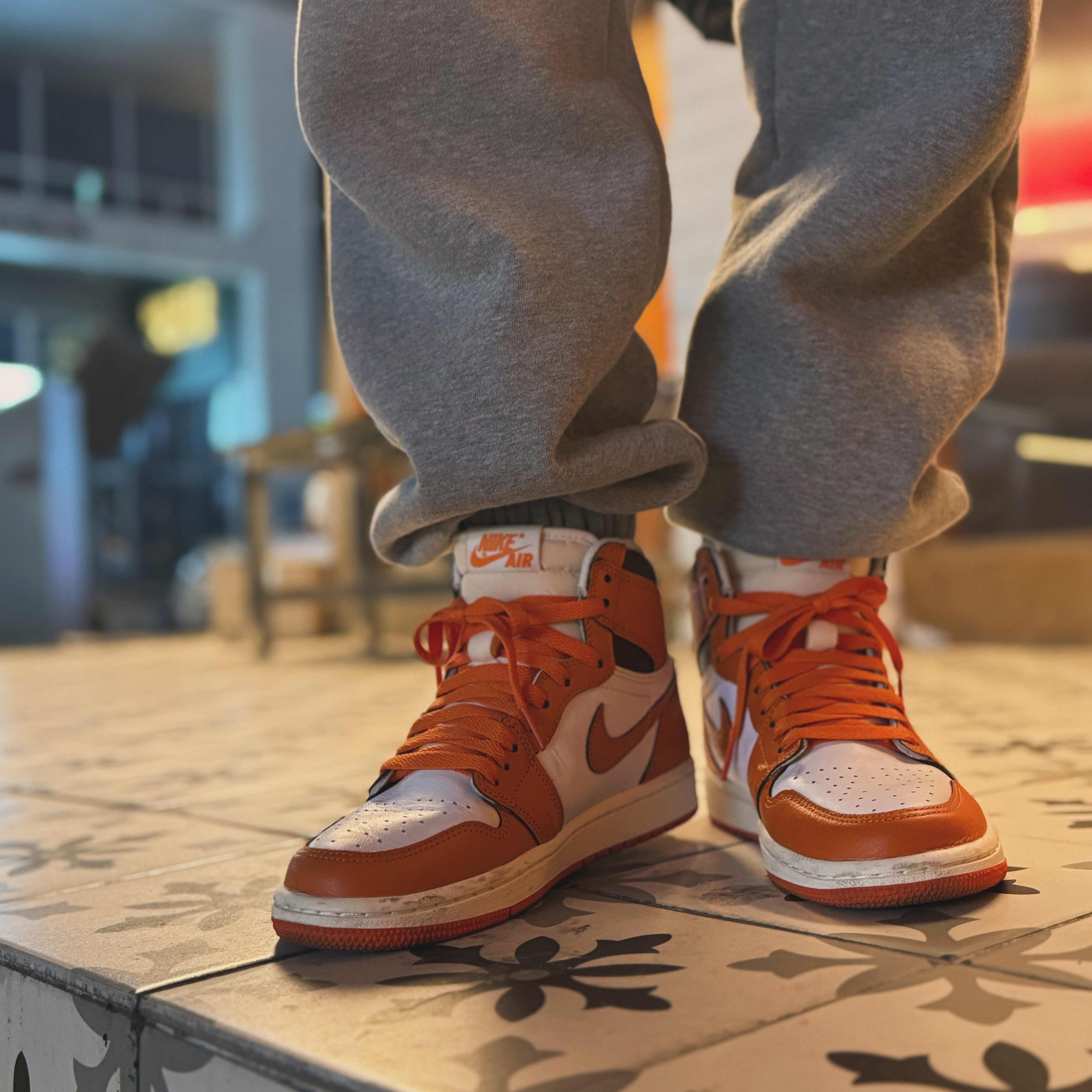 (W) Jordan 1 Retro High OG Starfish 착용 스타일