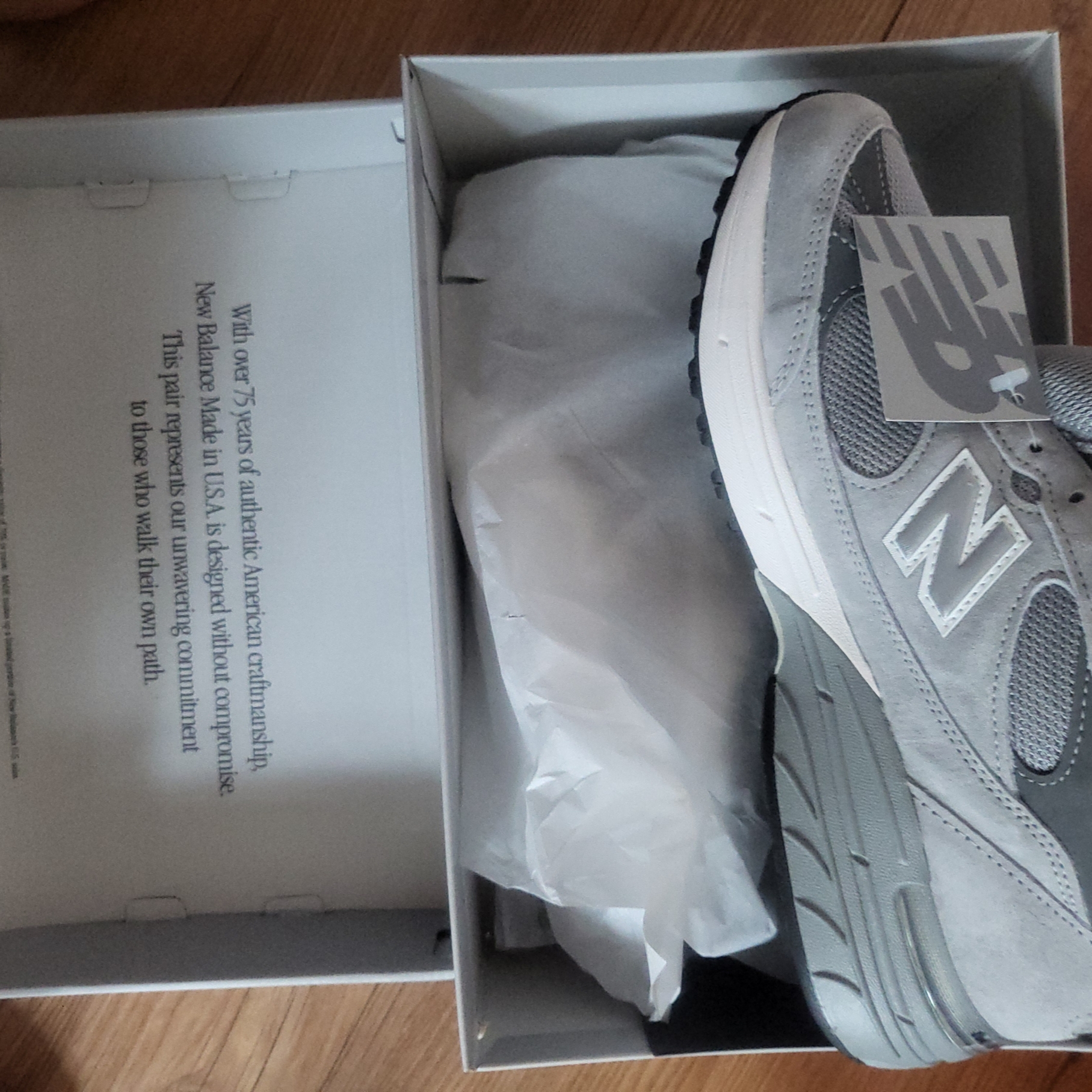 New Balance 993 Made in USA Grey - D Standard 착용 스타일 - 2